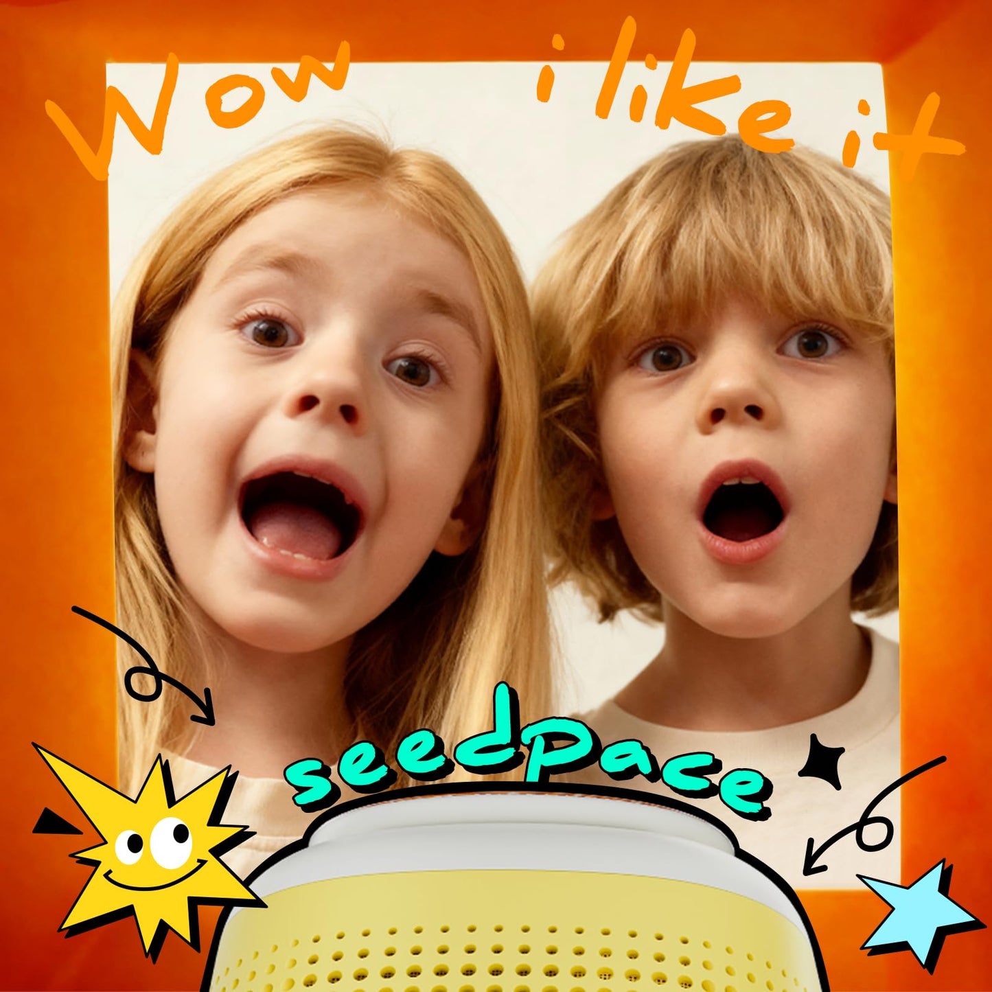 seedpace Interactive Story Machine for Kids: Screen-Free Player with 3 Story Books, 120 Stories, 600 Minutes, Bluetooth Speaker, Robot Pet, Educational Toy, Learning, Toddlers Gift