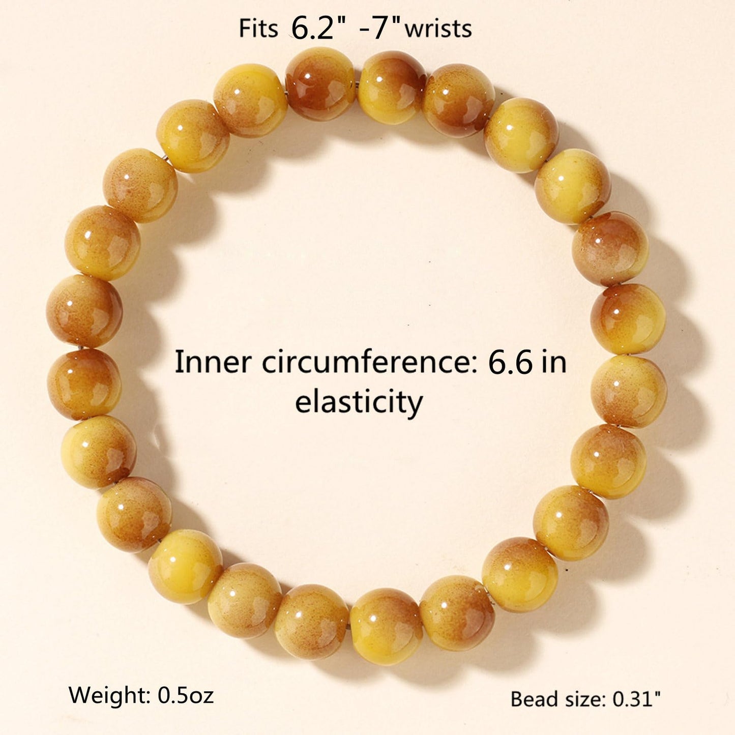 WEFRIN Evil Eye with Hematite Black Obsidian Tiger Eye Stone Triple Protection Bracelets for Men Women, Crystal Healing Stone Bracelet Bring Luck Prosperity and Happiness Jewelry (H-8mm(h))