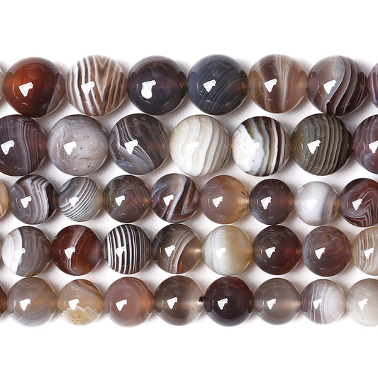 4MM 88PCS Natural Gemstone Stone Botswana Sardonyx Agate Beads for Jewelry Making DIY Bracelet