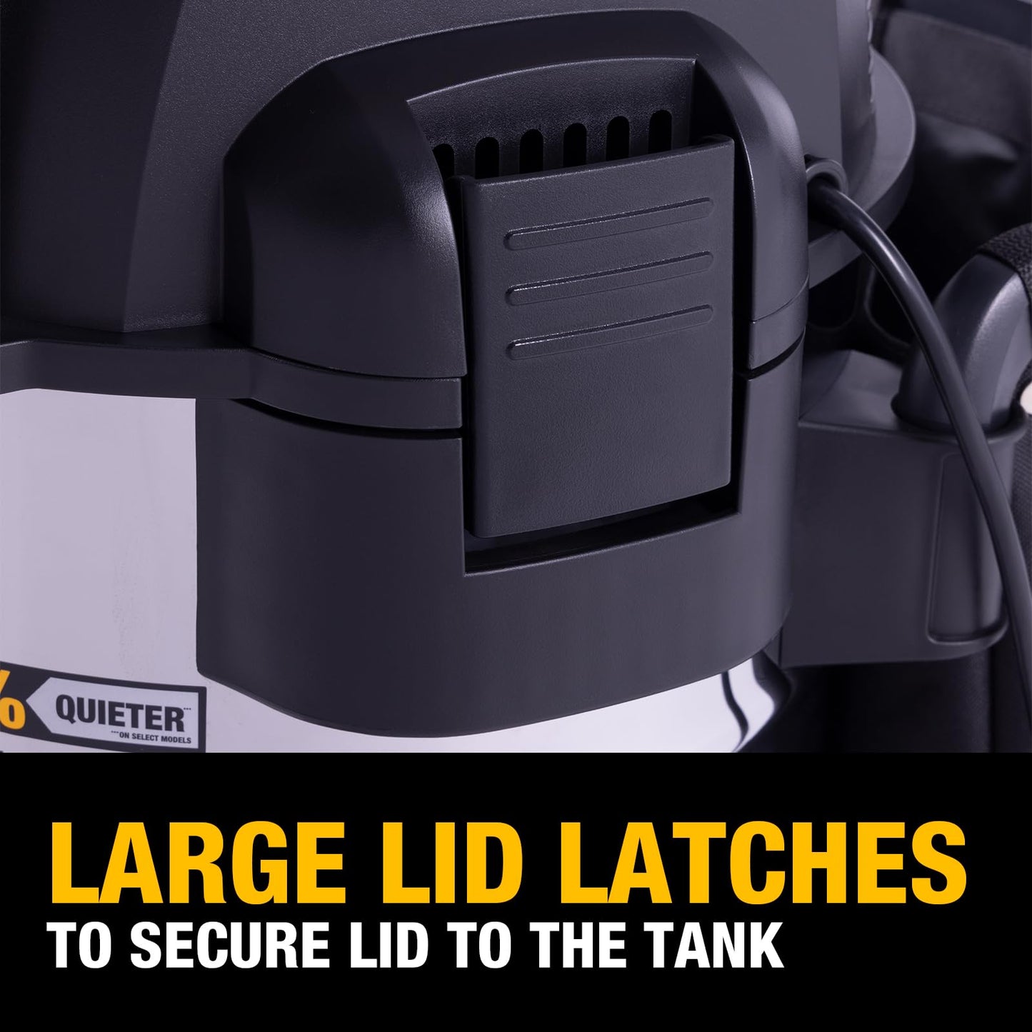 DEWALT 10 Gallon STEALTHSONIC Wet Dry Vacuum, DXV10S-QT Newest Noise Reduction Shop Vac, Ultra Quiet Shop Vacuum Wet and Dry for Home, Garage, Car, Workshop, Stainless Steel Tank, 5 Peak HP