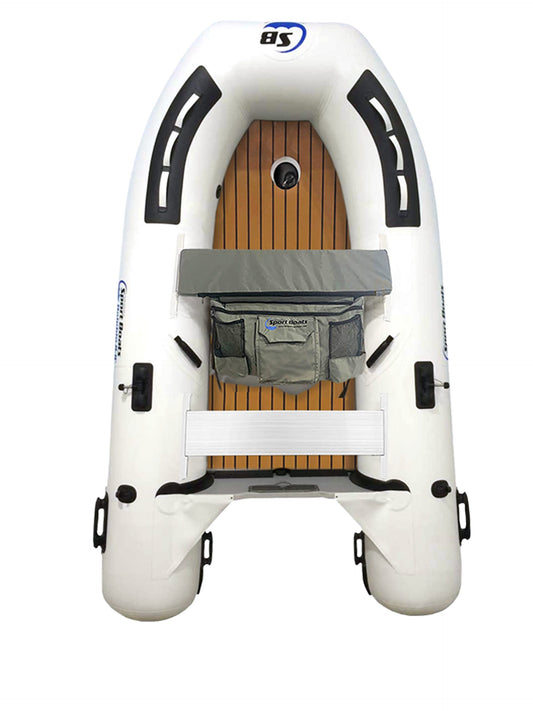 Inflatable Sport Boats Dolphin 8.8' Air Floor with EVA Foam Teak decking - Premium Heat Welded Dinghy