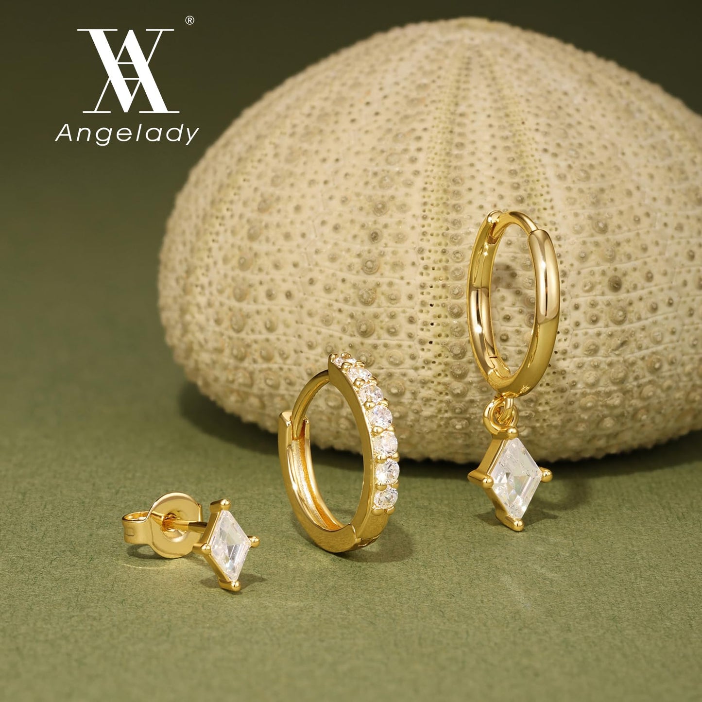 Gold Hoop Earrings Set for Women, Dainty 14K Gold Plated Cartilage Earring, Hypoallergenic Earrings Trendy Small Gold Earring Stacks Multiple Piercing, Huggies Earrings for Women