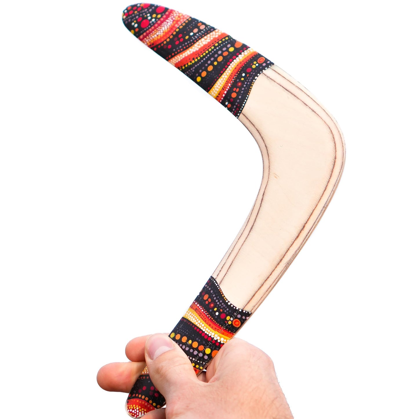 Wooden Boomerang That Comes Back – Beginner-Friendly Outdoor Sport – Durable Wood Boomerang for Adults & Kids, 11.6 Inch, 50-65 ft Flight Range (Model: 2W-mini)