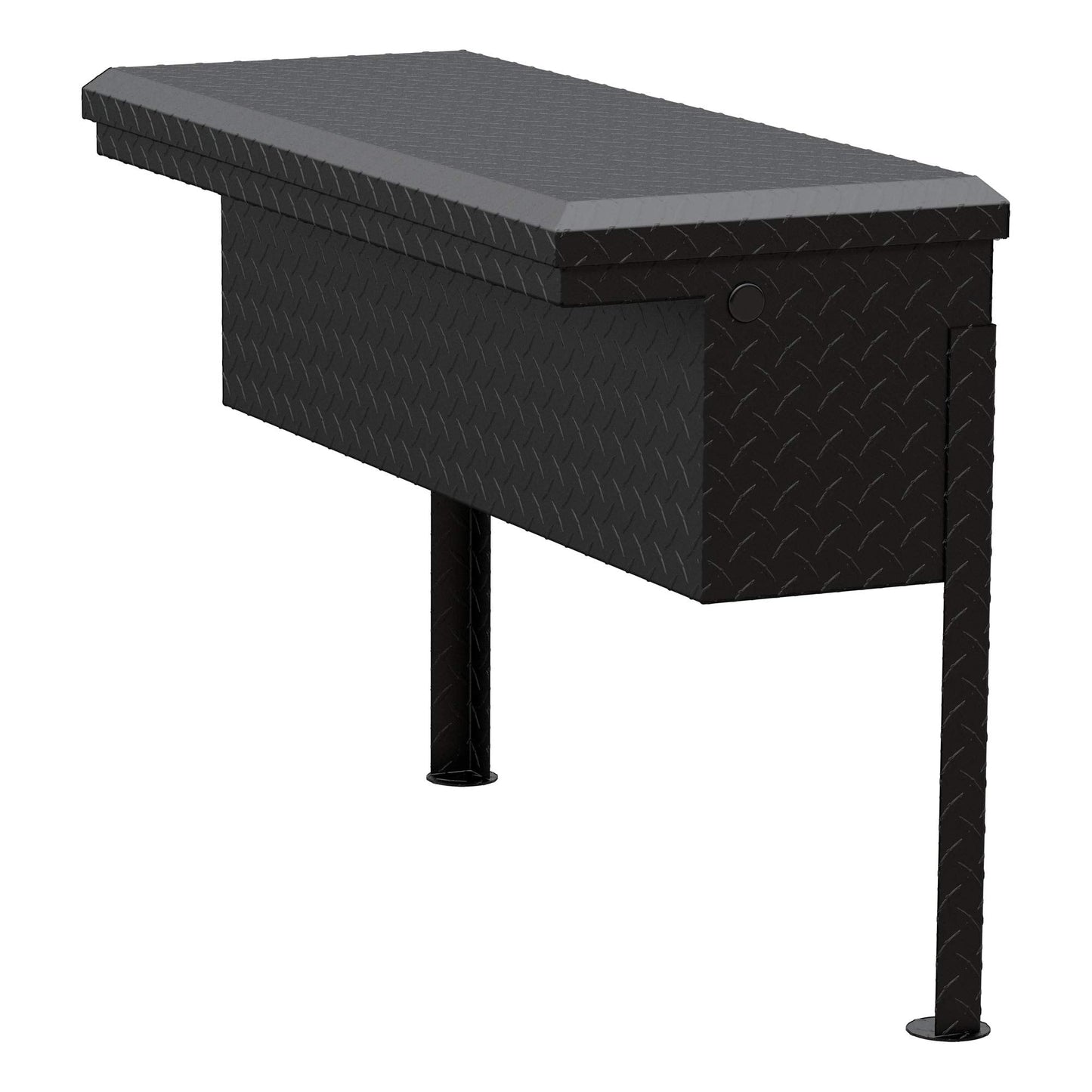 UWS EC30363 36-Inch Matte Black Heavy-Wall Aluminum Truck Side Tool Box with Low Profile, RigidCore Lid