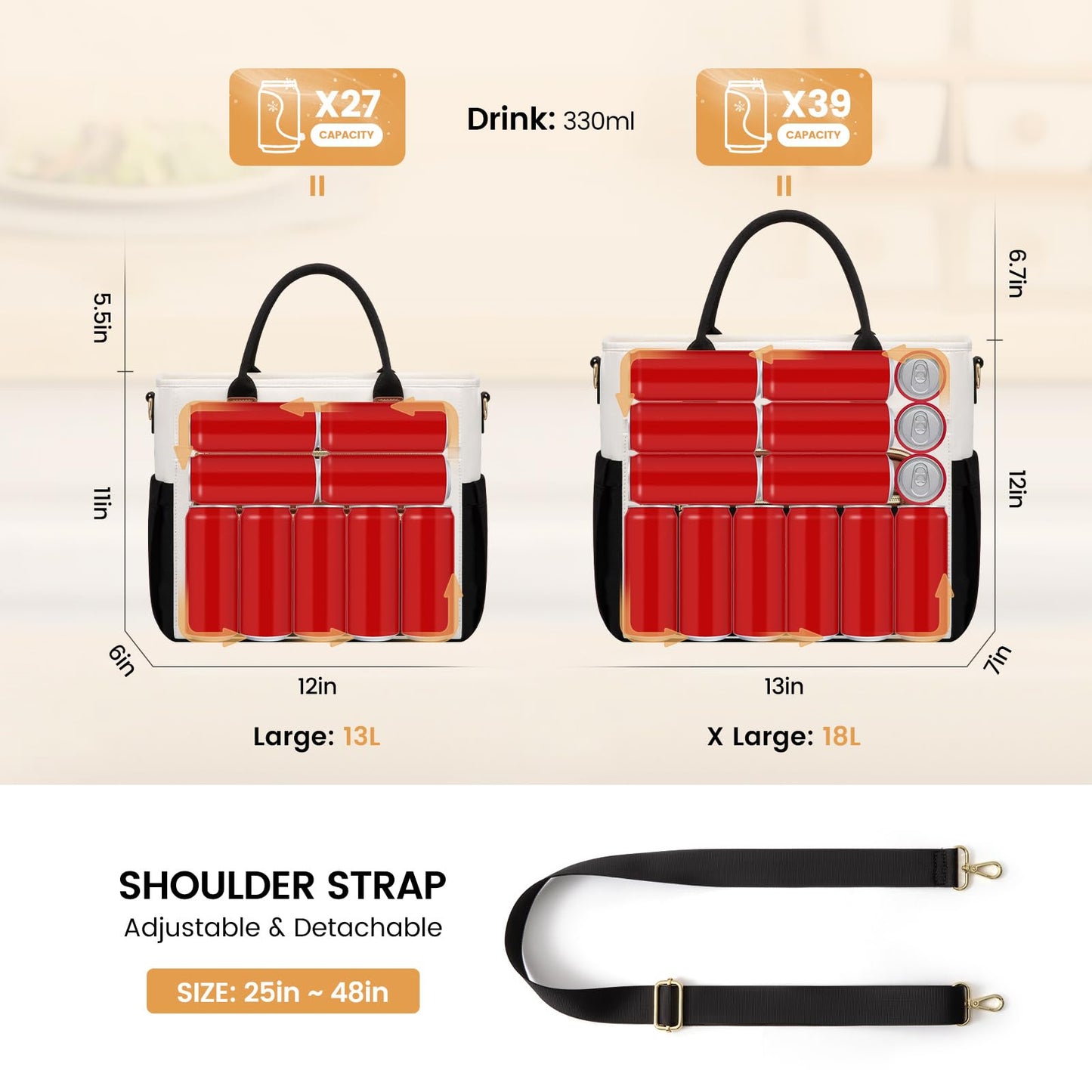 LOVEVOOK Insulated Lunch Bag Women,Wide Opening Adult Lunch Box Women,Leakproof Cooler Bag for Work Picnic Beach Family College,Lunch Teacher Tote Bag with Adjustable Shoulder Strap and Cup Holder