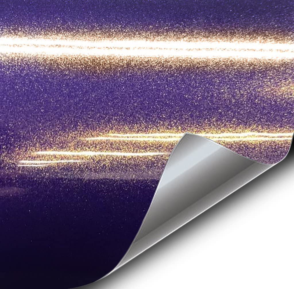 VViViD+ Gloss Galaxy Purple Premium Vinyl Wrap Film (25ft x 5ft)