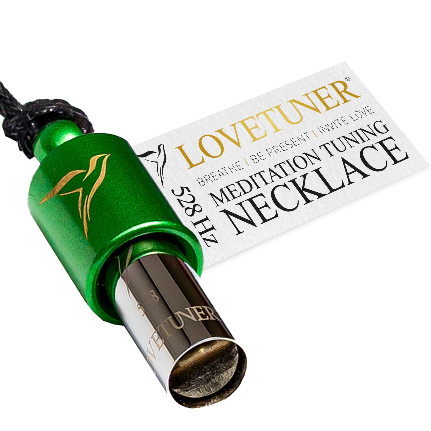 LOVETUNER 528Hz Breathing Necklace for Stress Relief, Mindfulness & Meditation | Sound Healing Whistle for Anxiety, Focus, Calm & Relaxation | Emotional Wellness, Inner Peace & Balance Necklace