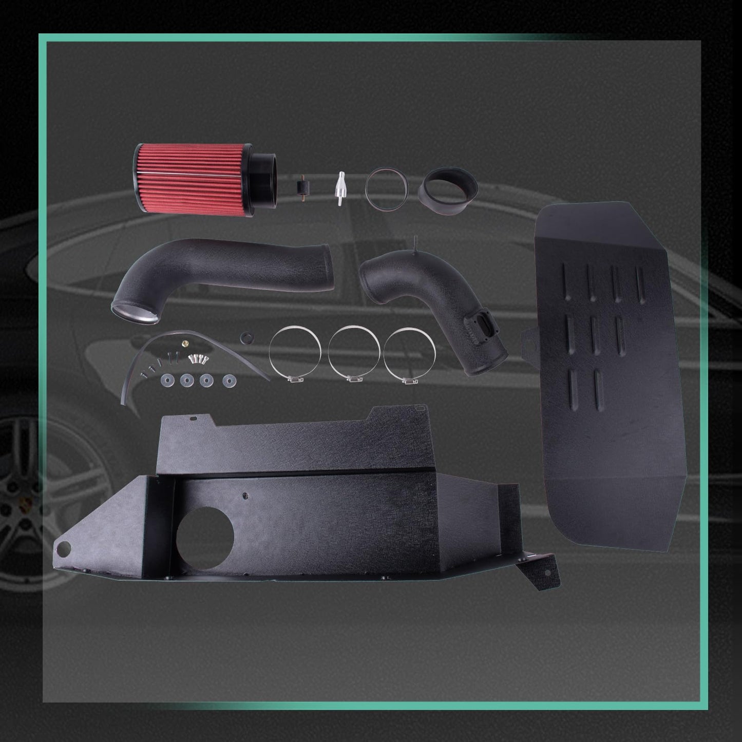 Cold Air Intake Kit with Heat Shield Suitable for BMW F30 220i 228i 320i 328i 420i 428i 2012–2016 N20 N26 2.0T Turbo Engine Replacement Upgrade Air Intake System