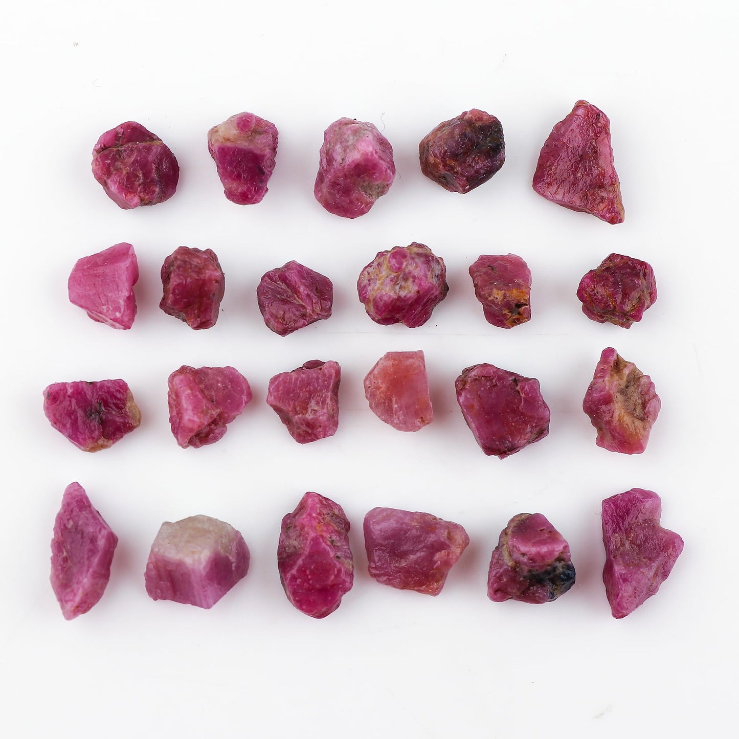 CRYSTALIS Wholesale 100 carats Natural Ruby, Loose Gemstone Bulk Rough Jewelry Making Supply, Chakra & Healing Raw Stones, Wire Wrapping, DIY, Gem Collection