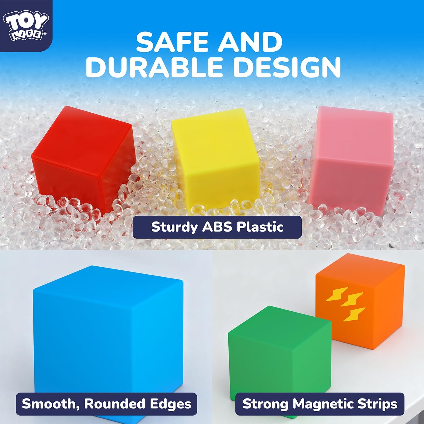 80PCS Magnetic Blocks, Magnetic Building Blocks for Kids Ages 3 4 5 6 Year Old, Magnet Cubes, Autism Montessori Toys, Preschool STEM Educational Sensory Magnet Toys Gifts for Kids 3-5 4-8