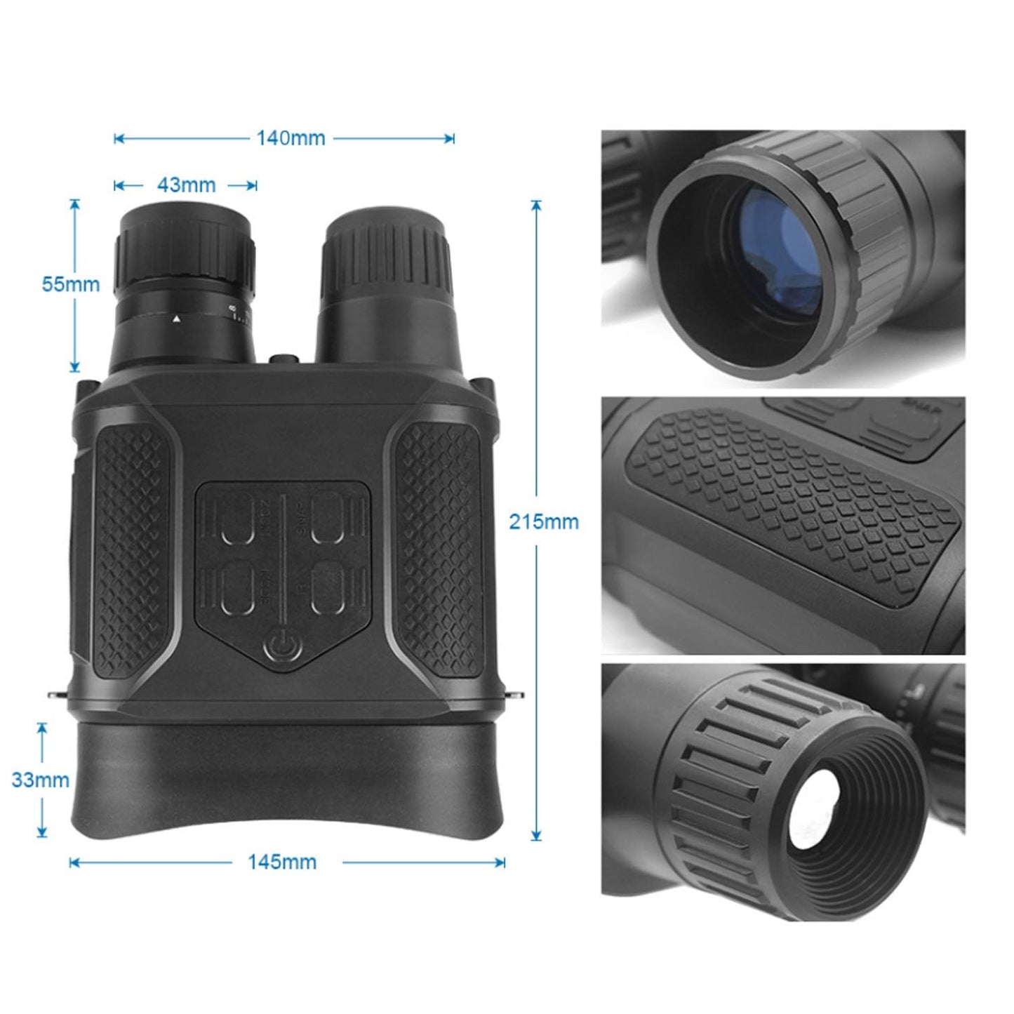 Astromania Night Vision Binocular/Digital Infrared Night Vision Scope - Hunting IR Telescope with 2" TFT LCD in-View,1300ft/400M Viewing Range,640x480p HD Photo Camera Video Recorder Display