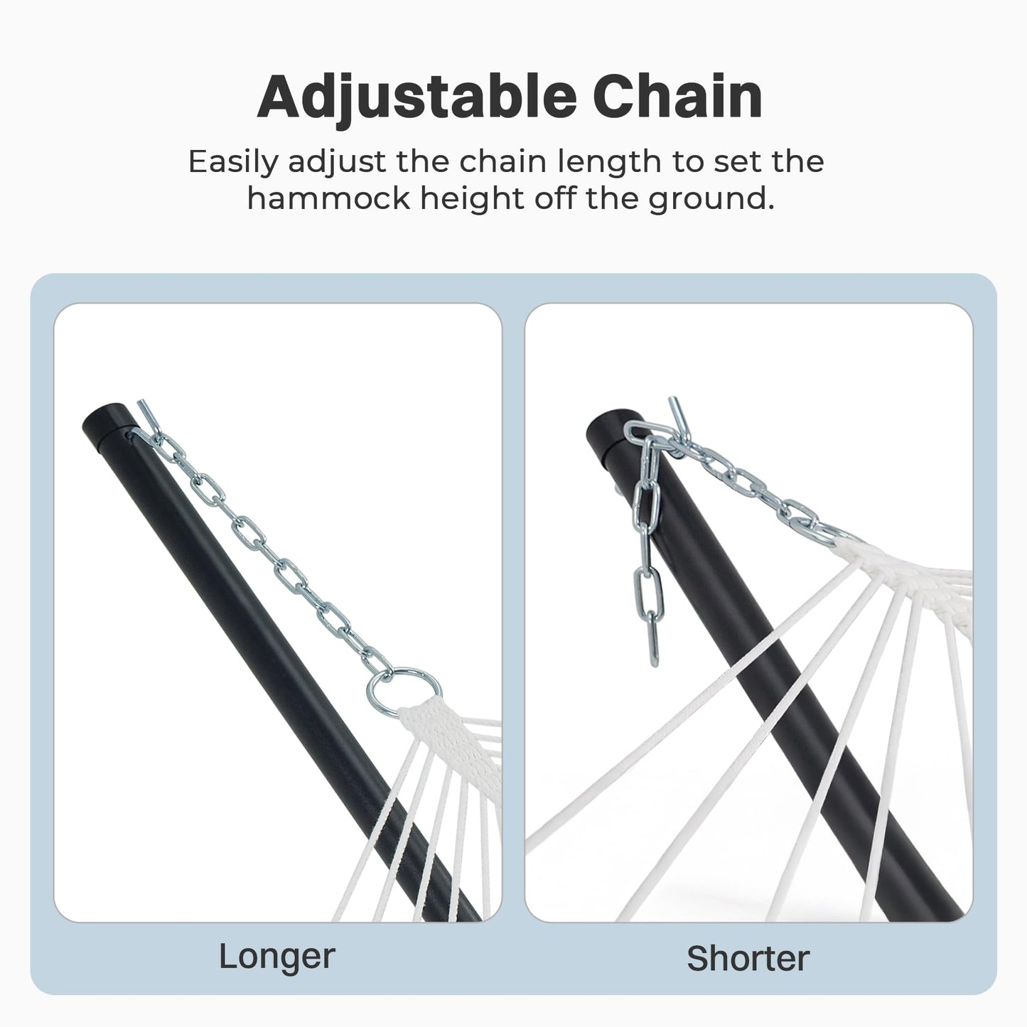 SUPERJARE Hammock with Stand, 2 Person Quilted Outdoor Hammock, Detachable Pillow & Bamboo Spreaders, Portable Hammock with Carrying Bag, Heavy Duty Stand, Perfect for Outside, Patio, Dark Cyan
