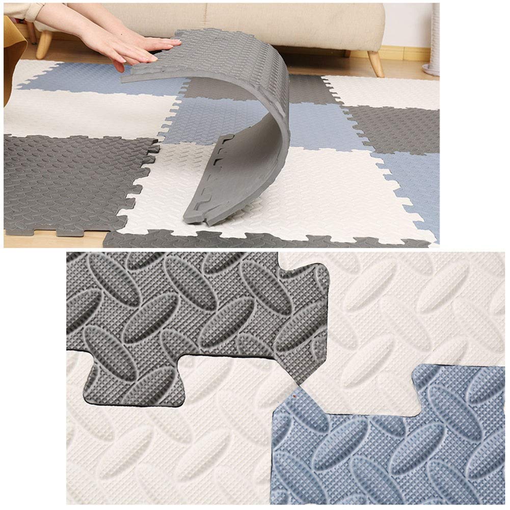 ALGFree Foam Puzzle Mat Soft Kids Baby Foam Activity Play Mat Interlocking Floor Tiles EVA Infant Crawling Mats, Customizable (Color : E, Size : 60x60x1.2cm-8pcs)