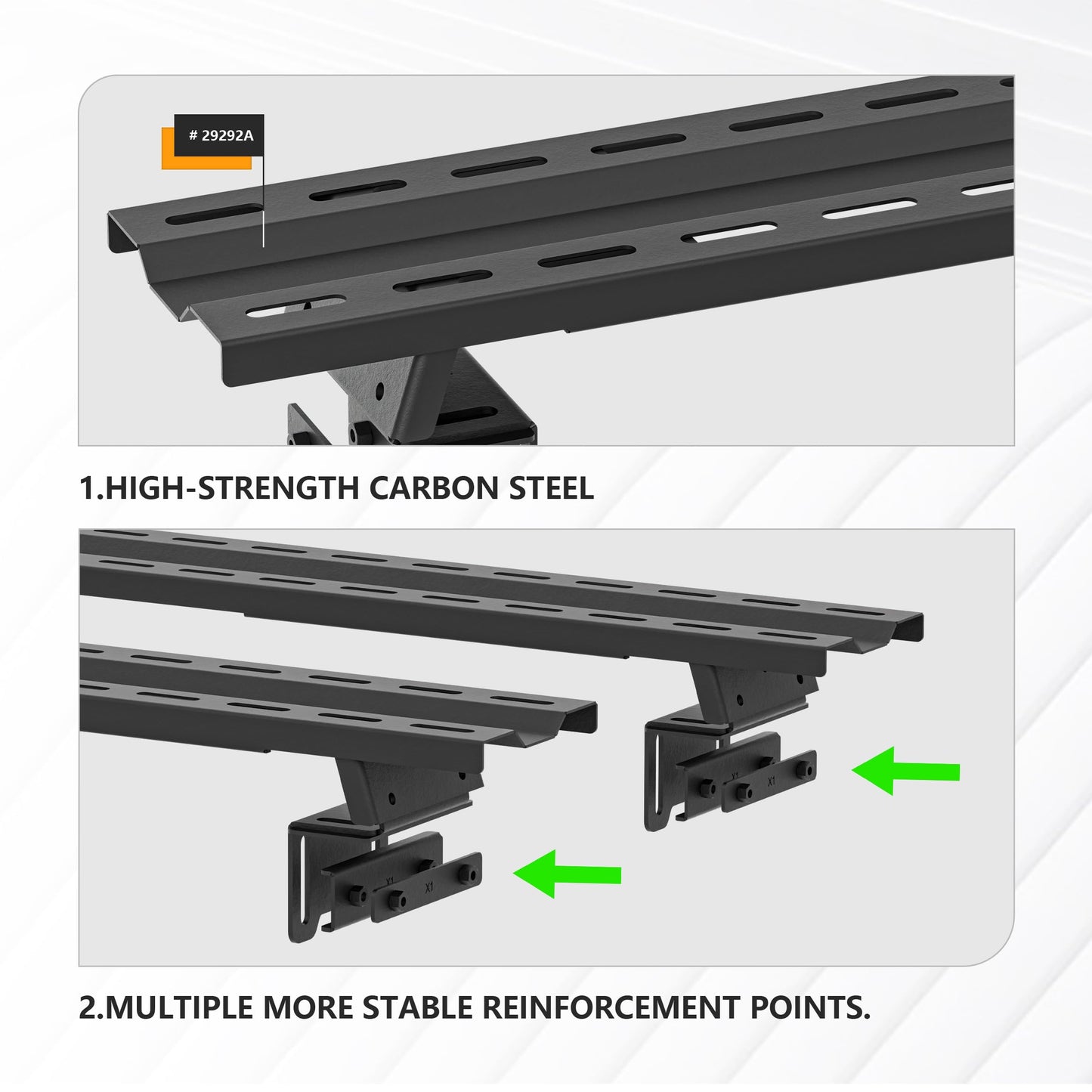 YZONA Adjustable Truck Bed Racks Compatible with Tacoma/Silverado/Sierra/Ram/Tundra/Titan/Frontier/Colorado/Canyon/Ford F-Series/JT/Ranger/Maverick, Universal Cargo Cross Bar