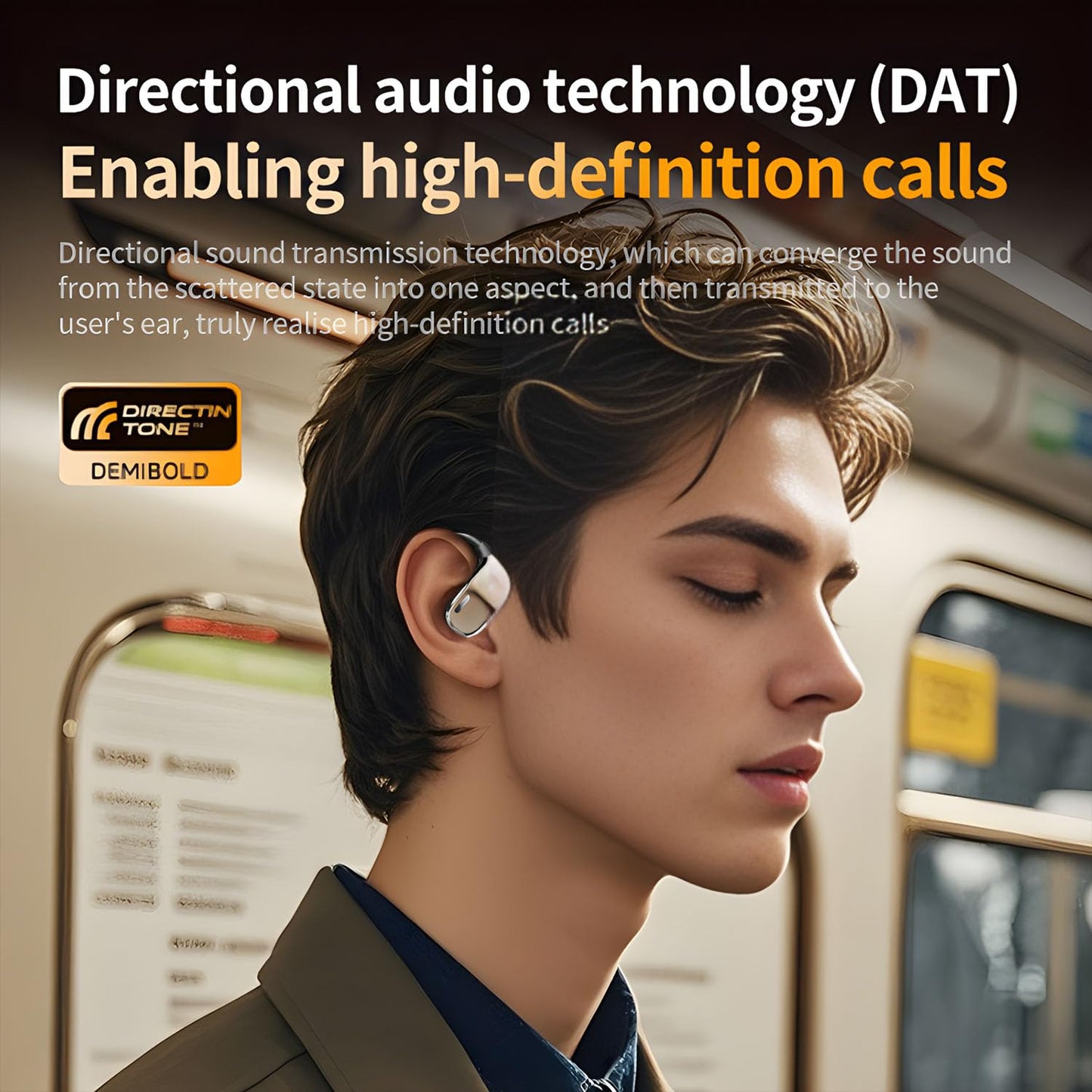 AI Translation Earbuds Real Time 144 Languages, LCD Touch Screen Open Ear Wireless Bluetooth Translator Earbuds, Audifonos Traductores Inglés Español, with APP Translating Device