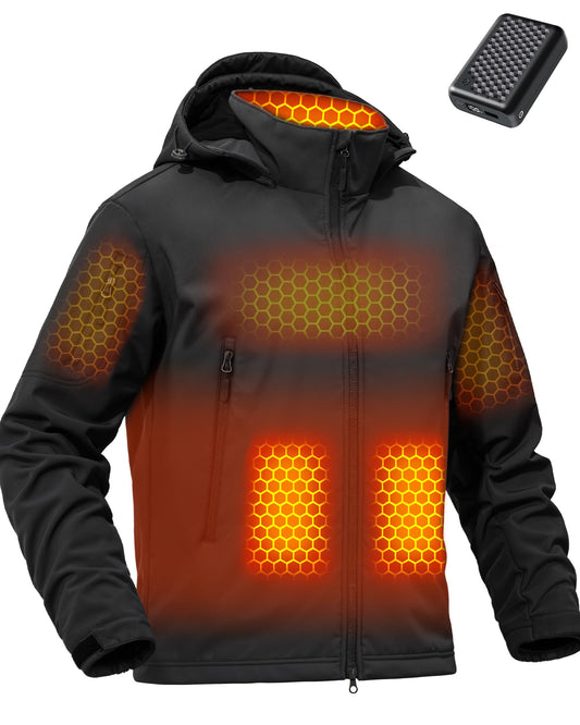 Men Heated Graphene Jacket 12v Battery Pack Included Christmas Gift Cool Tech Useful 2025 Practical Technology Electronic Thoughtful Luxury Cozy Thank you Comfort Dad Warm Hiker Healing Top 2025
