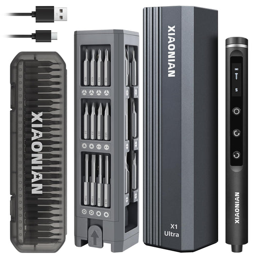 3.7V Precision Electric Screwdriver Set,76 IN 1 Mini Electric Screwdriver Cordless Set with USB Charging,5 Torque Settings Repair Tool Kit for Electronics Phone Camera Laptop Watch