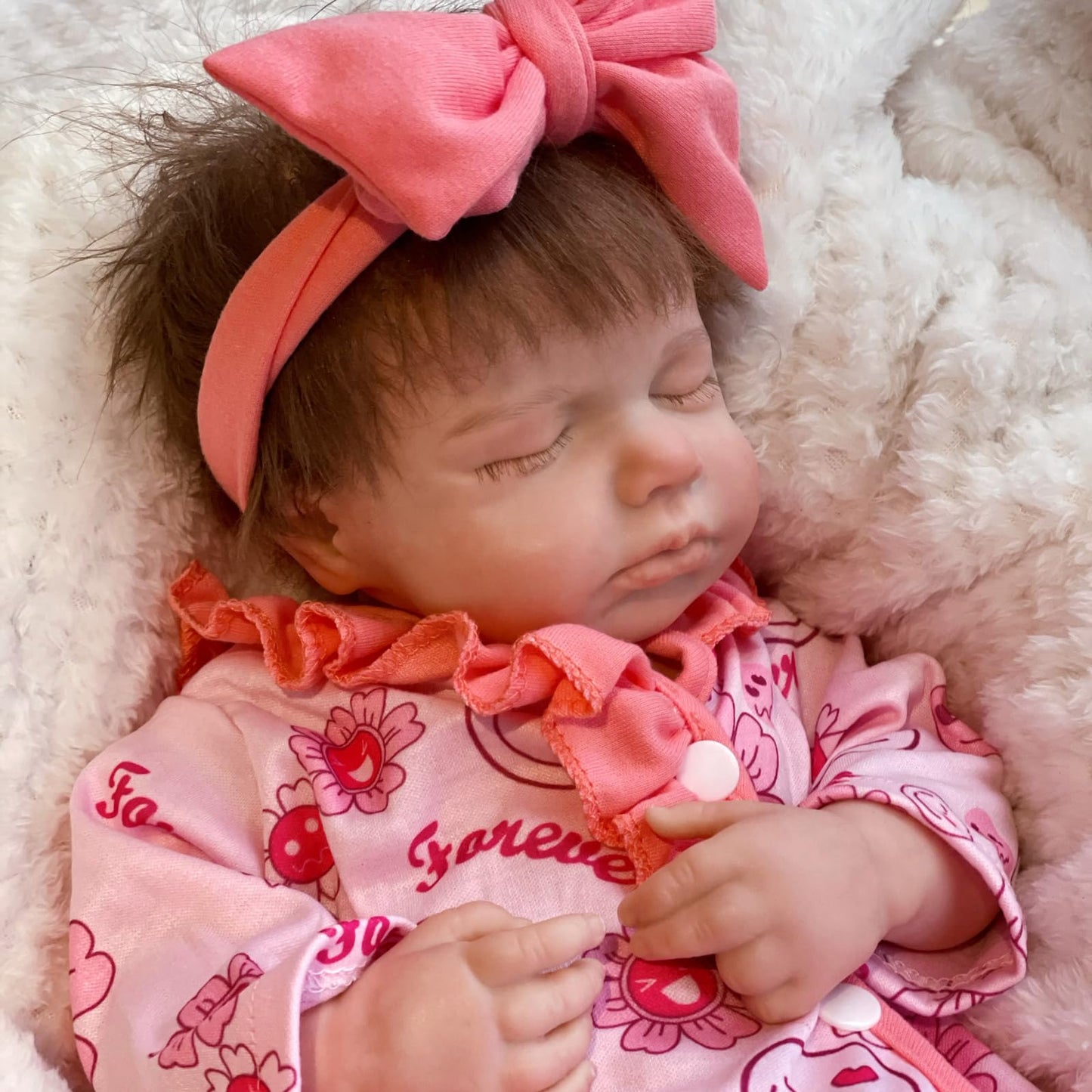 Gileutay 18 inch Silicone Baby Doll Full Body Realistic Weighted Reborn Doll Sleeping Baby Doll Girl Handmad Toy for Ages 3+