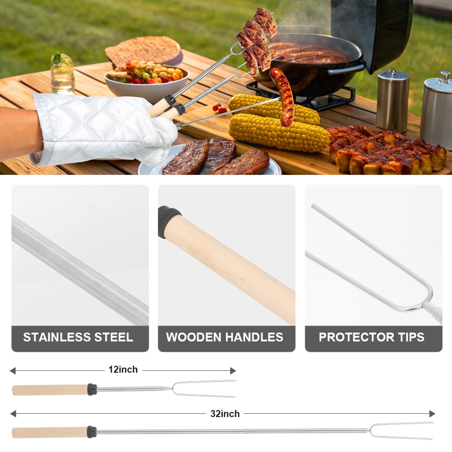 Essential Camping Utensils Set, Campers Mess Gear Kit, Portable Stainless Steel Kitchen Accessories, Must Have Car Travel Cutlery, Cookware Cooking Tools Equipment, Outdoor Survival for Men and Women