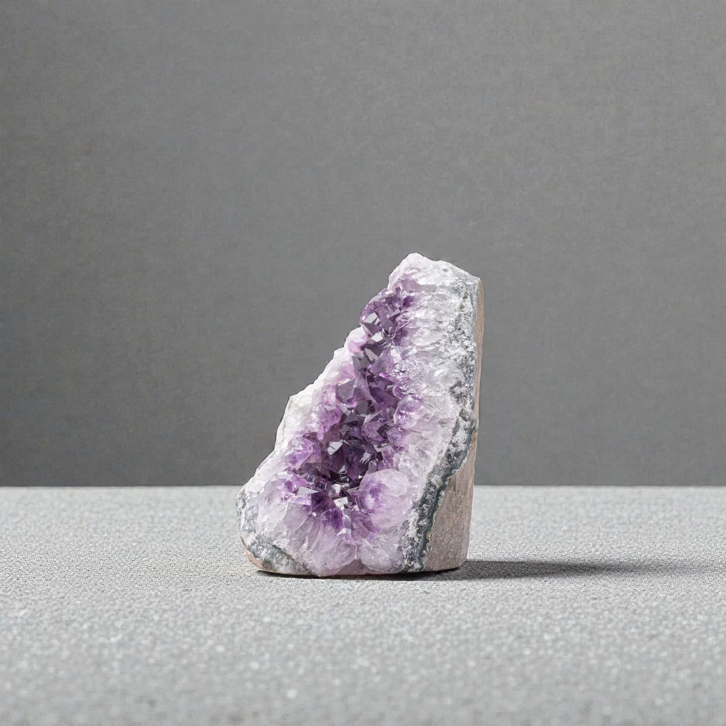 EMPORION Natural Amethyst (0.5 lb to 1 lb) - 3" to 4.5" Height - Crystal Clusters Stone from Uruguay Raw Geode Quartz - Deep Purple Color