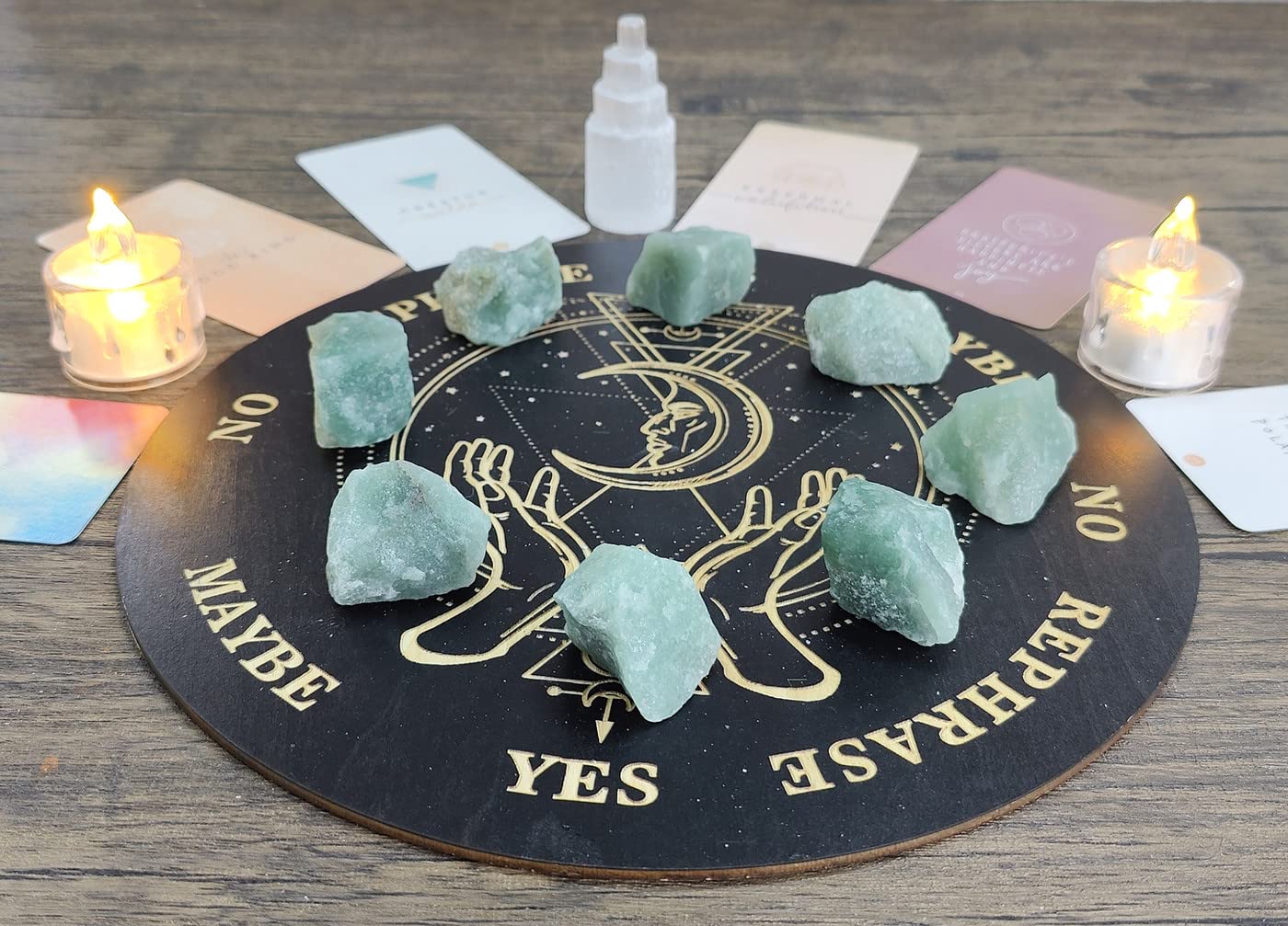 MAIBAOTA Natural Green Aventurine Crystals Bulk Raw Healing Crystal Stones 1" Raw Rough Gemstones Rocks for Tumbling Polishing Cutting Reiki Witch Quartz Crystals