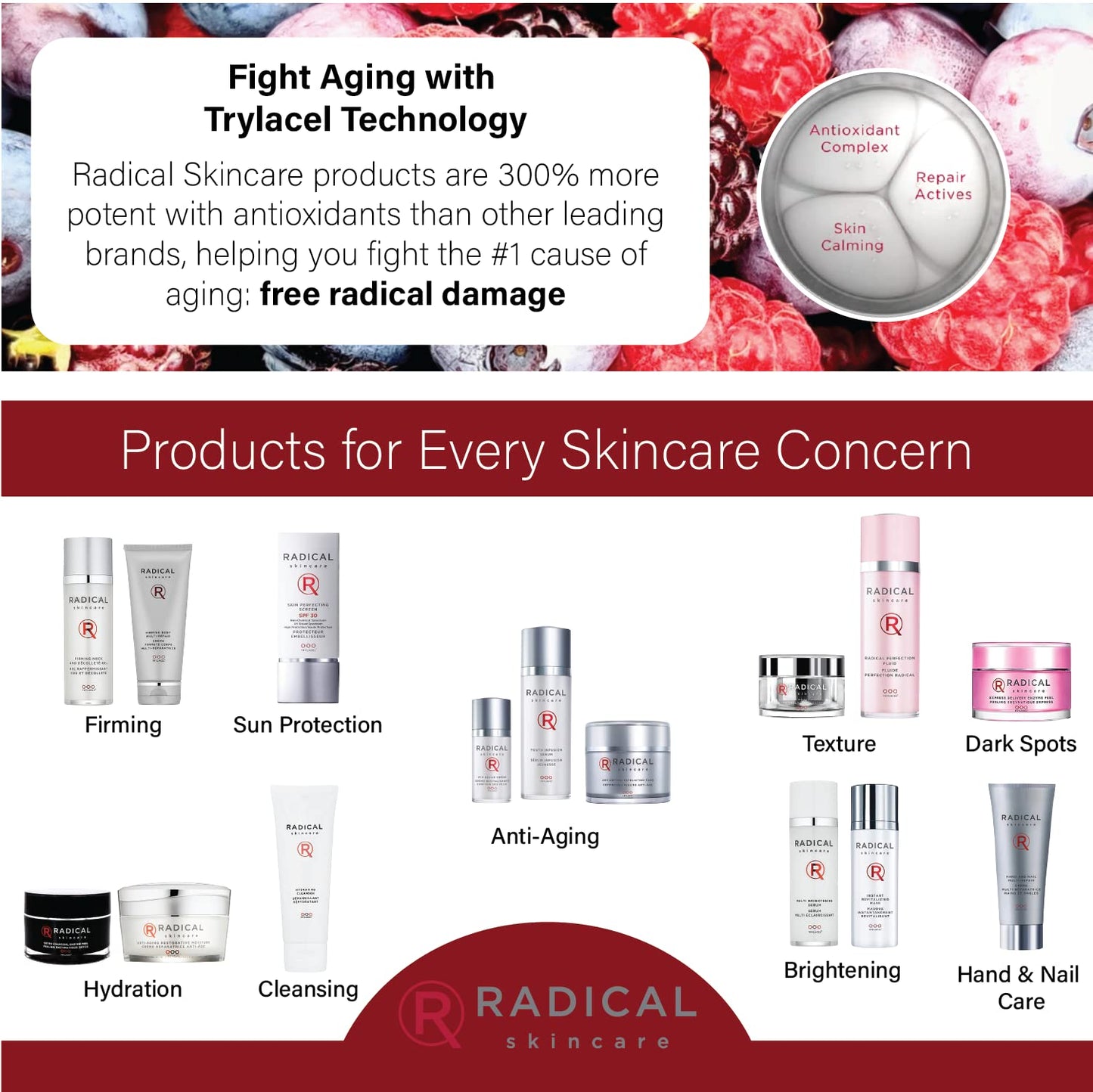 Radical Skincare Multi Brightening Serum - Fights 7 Causes of Uneven Skin Tone, Tightens & Brightens Skin - For All Skin Types Including Sensitive Skin - Paraben & Cruelty Free (1 oz)