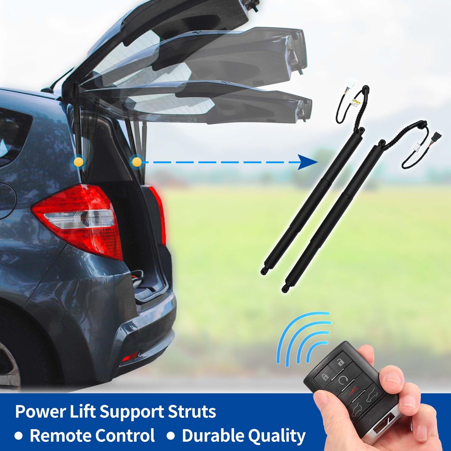 X AUTOHAUX Rear Left Right Tailgate Power Lift Support for BMW X5 F15 F85 2015-2016 Liftgate Power Hatch Shock Strut No.51247294469/51247294470 Electric Trunk Power Liftgate 1 Pair