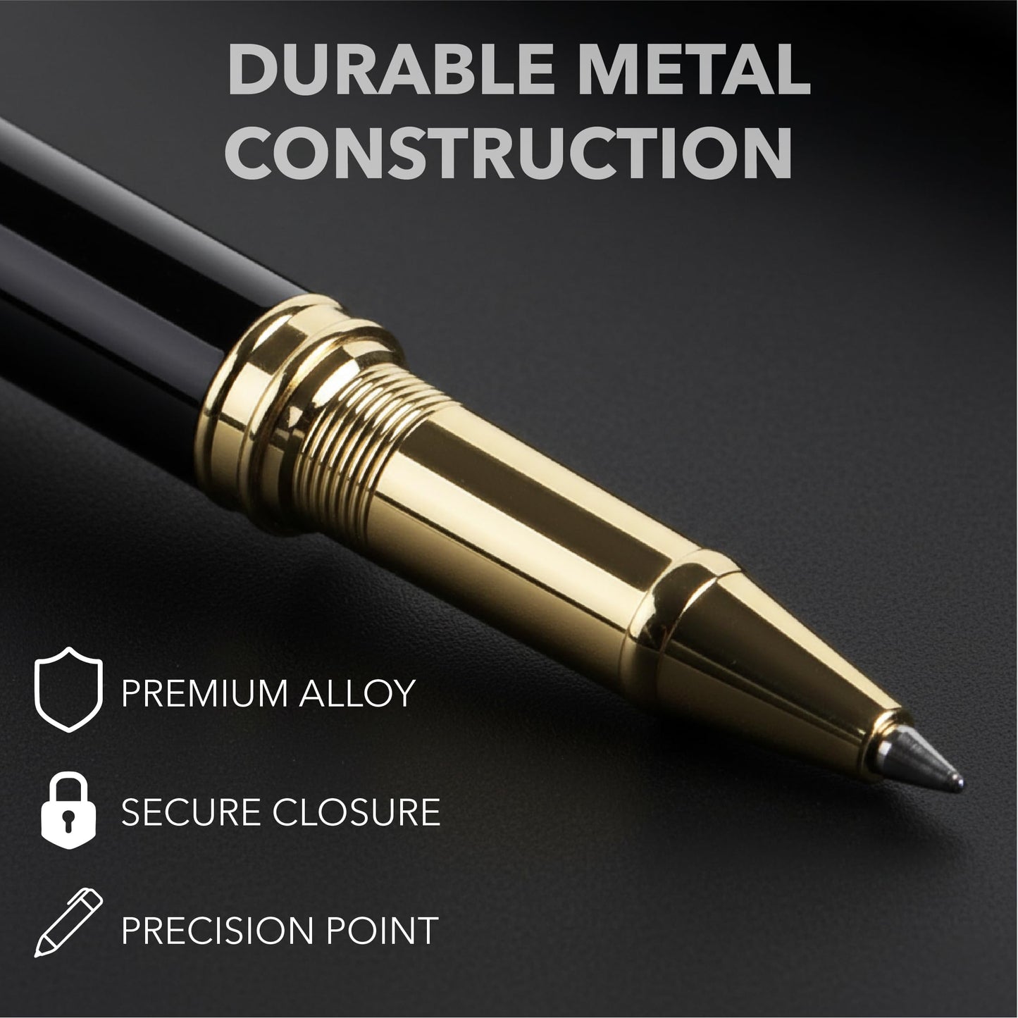 Mr. Pen- Luxury Pen, Black Barrel, Black Ink, Fancy Pen, Fancy Pens for Men and Women, Nice Pens for Men and Women, Mother's Day