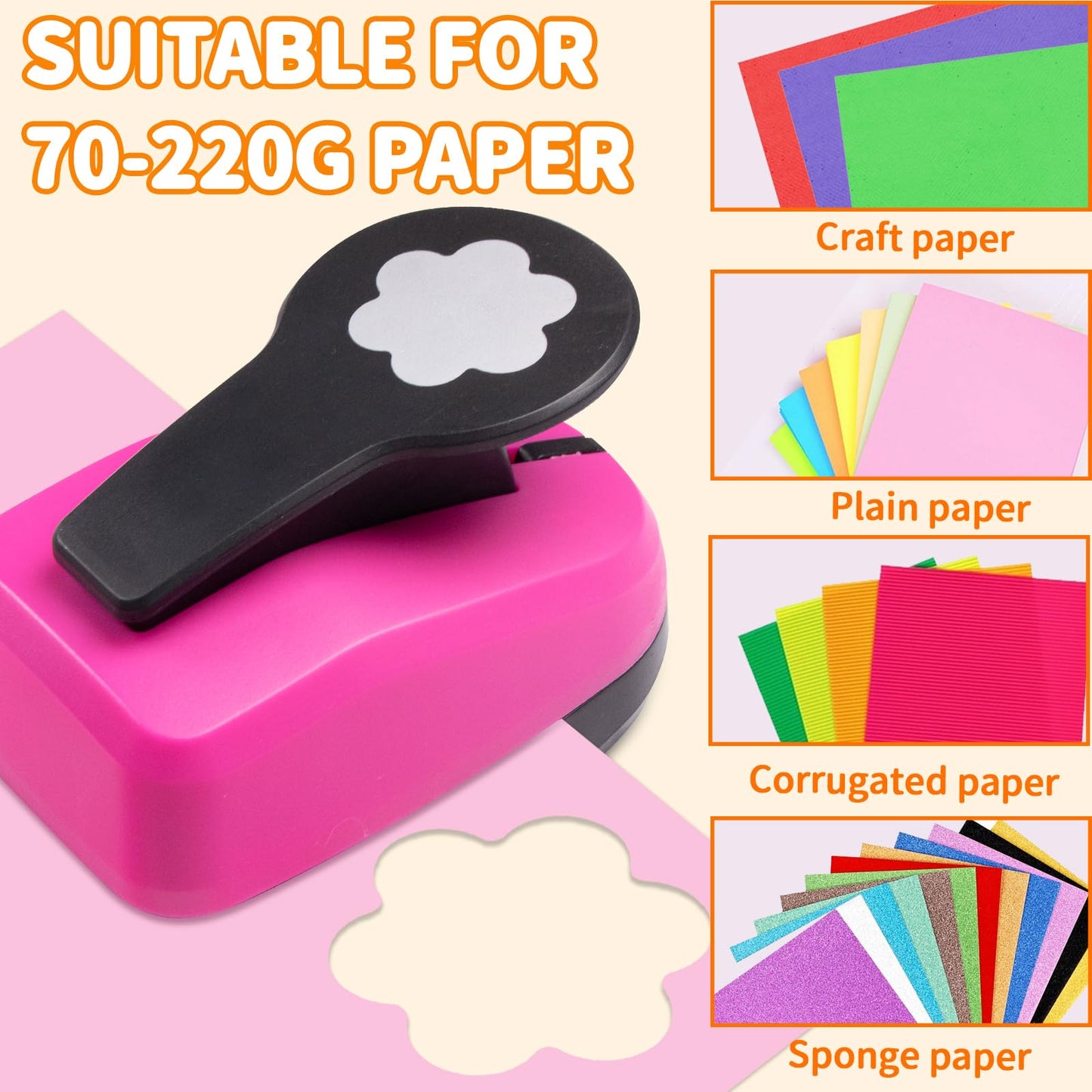 2 inch Paper Punch Flower Hole Punch Flower Punches for Paper Crafts Large Flowers PaperPuncher FlowerPunch Craft Punches Flowers Scrapbook Puncher