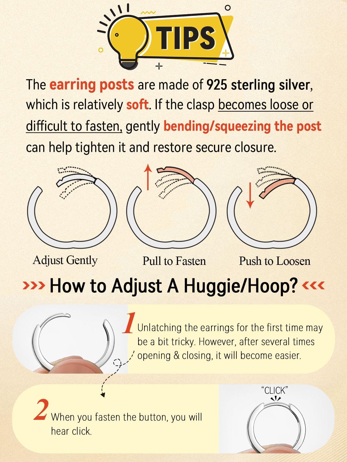 FaithHeart Hoop Earrings for Women, 14K Gold Hypoallergenic Huggie Hoop Earrings, Small Cartilage Earrings for Women 8mm, Send Gift Box