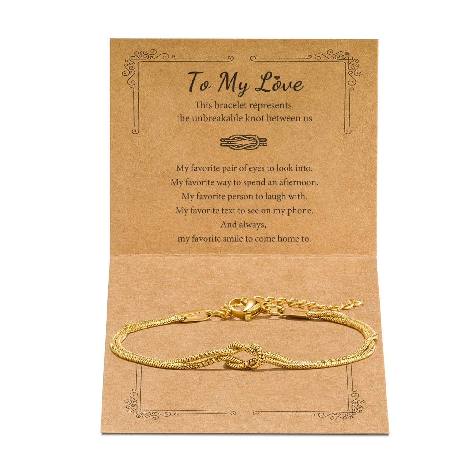 GRCLD Matching Bracelets for Couples Love Knot Bracelet Pinky Promise Soulmate Relationship Friendship Bracelets Forever Infinity Jewelry Gifts for Women Teen Her Him (LOVE-G)