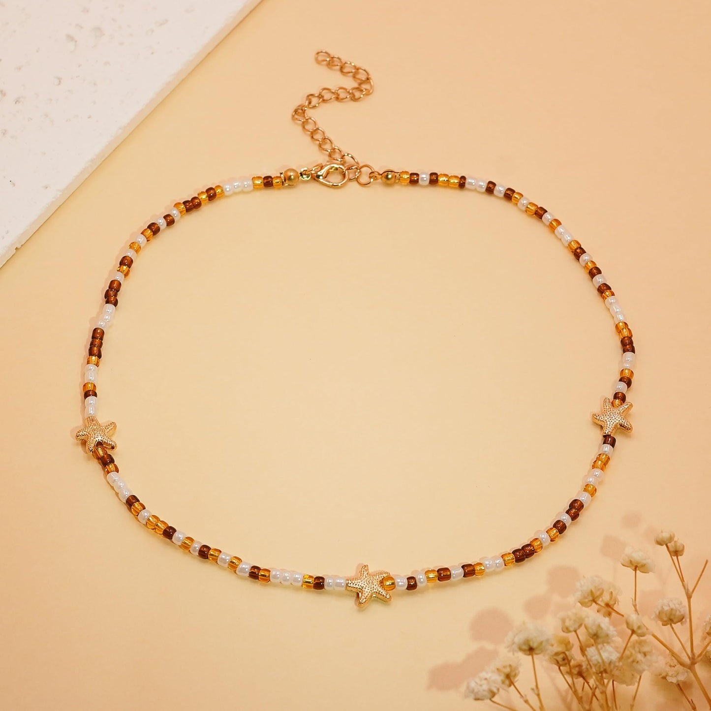 Lameybrt Cowrie Shell Surfer Necklaces, Hawaiian Beach Handmade Choker Set for Women, White Rice Bead with Black Accents, Bohemian Summer Seashell Choker 2 Piece Set, Perfect for Summer Beach Vacation, Birthday, Mother’s Day & Holiday Gifts (Shell 20)