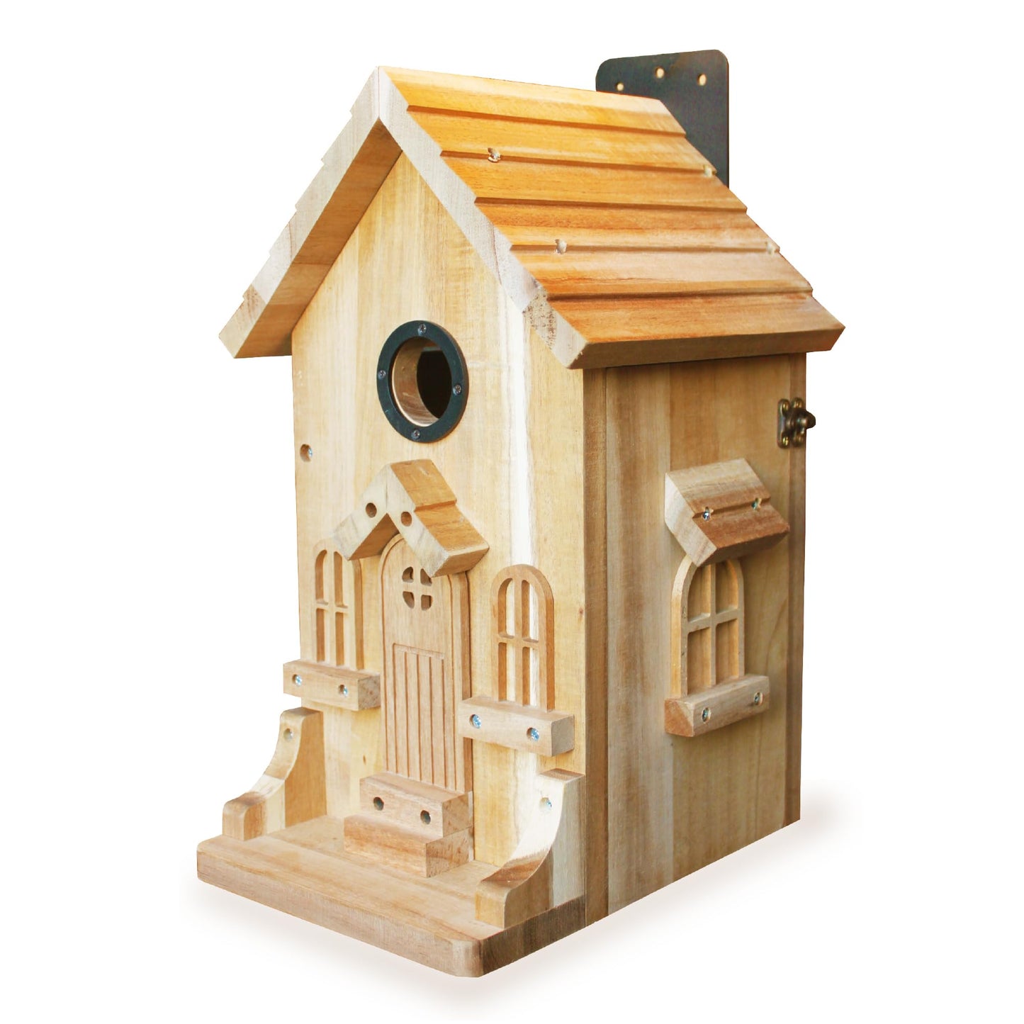 Nestingood Premium Wooden Bird House Kit – DIY Bluebird Nesting Box with 1.5 Inch Entrance, Outdoor Birdhouse Kits for Adults and Kids, Nature Craft for Garden, Backyard or Patio Projects