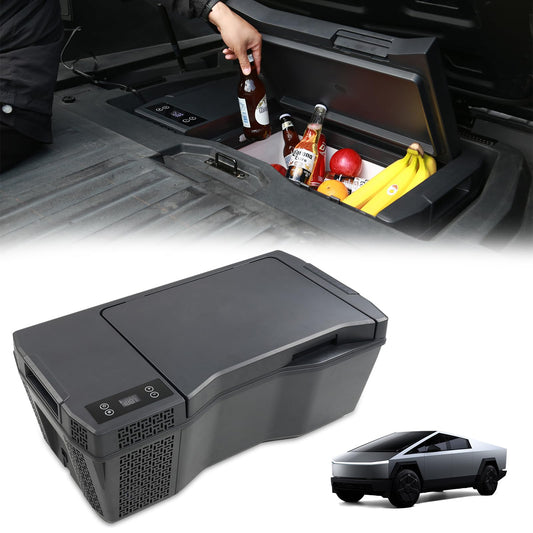 Tesstudio Tesla Cybertruck 25L Trunk Refrigerator with APP Control Truck Storage Cooler Outdoor Fridge, 12/14 Volt Car Fridge Trunk Portable Freezer for Camping Tailgating Road Trip Home