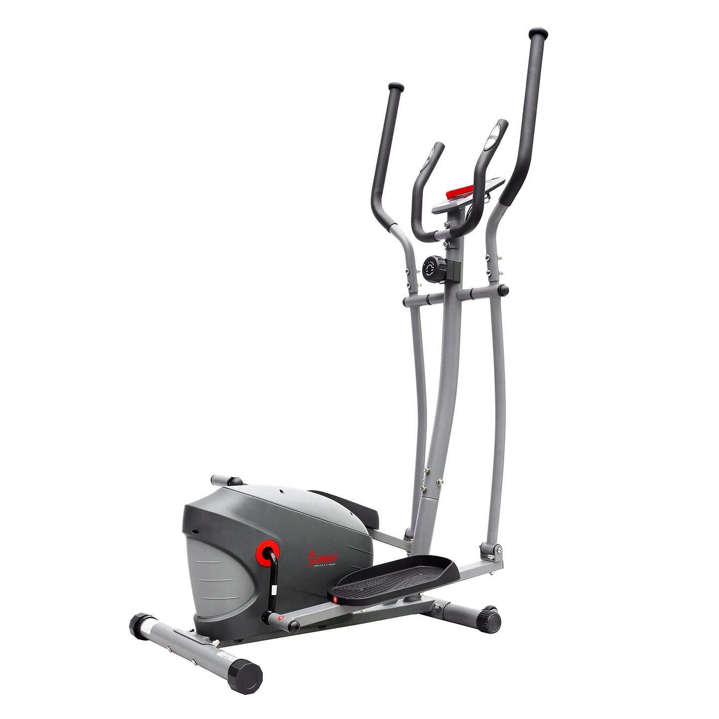 Sunny Health & Fitness Performance Compact Elliptical Machine with 8-Level Adjustable Resistance, Pulse Sensor & Exclusive SunnyFit App Enhanced Bluetooth Connectivity - SF-E320033
