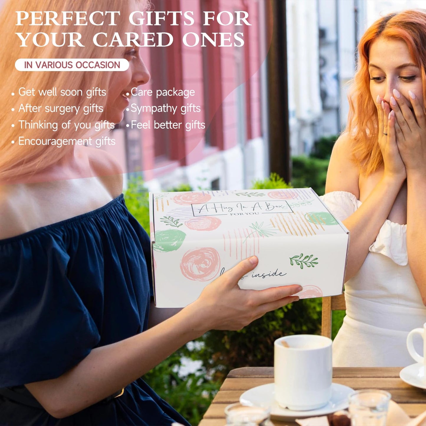 Self Care Get Well Soon Gifts for Women - Care Package Birthday Set Box for Women, Sympathy Gifts Inspirational Thank Thinking of You Basket Christmas Gift for Her Mom Girlfriend Wife Grandma Friend