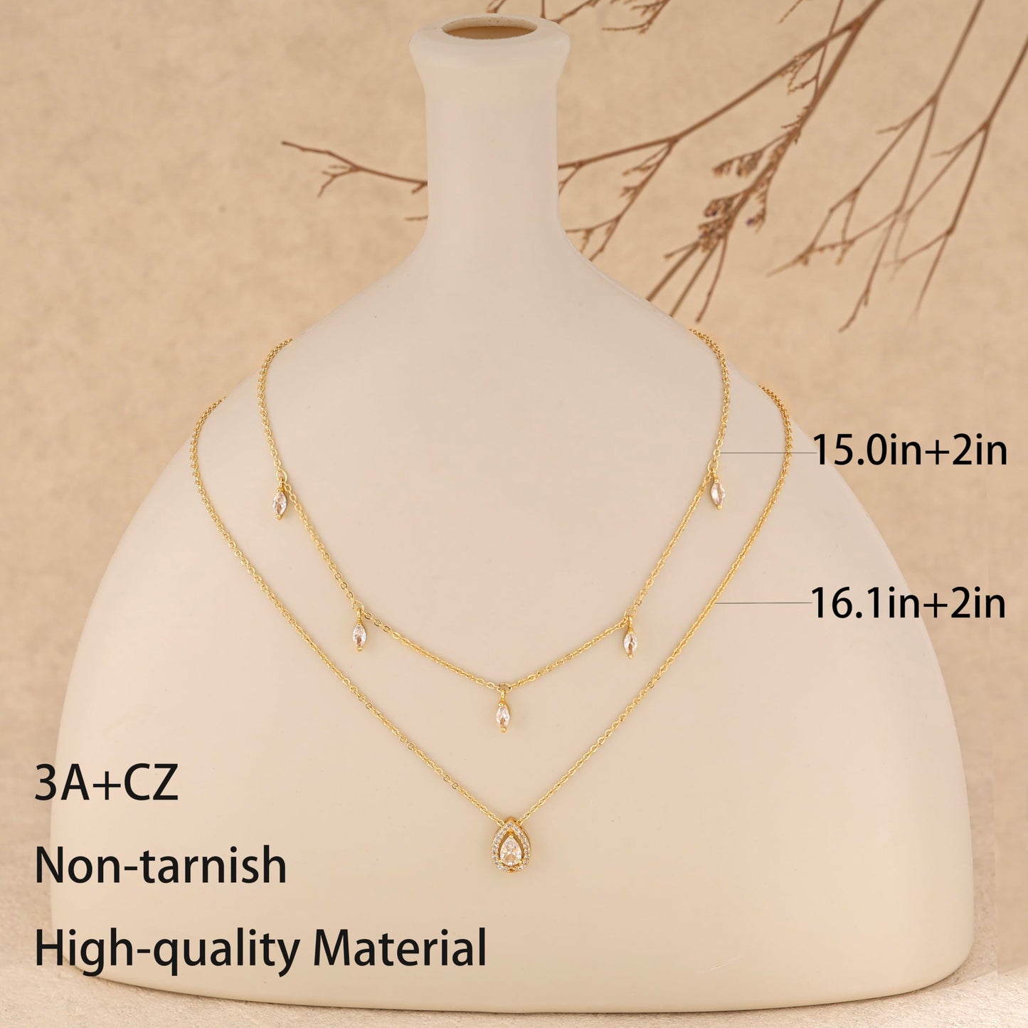SELFROSE Gold Necklaces For Women,Dainty Prom Chain Layered Necklace Stack Gold Plated Choker Necklaces For Women Trendy Simple Layering Necklace Set Fashion Summer Jewelry