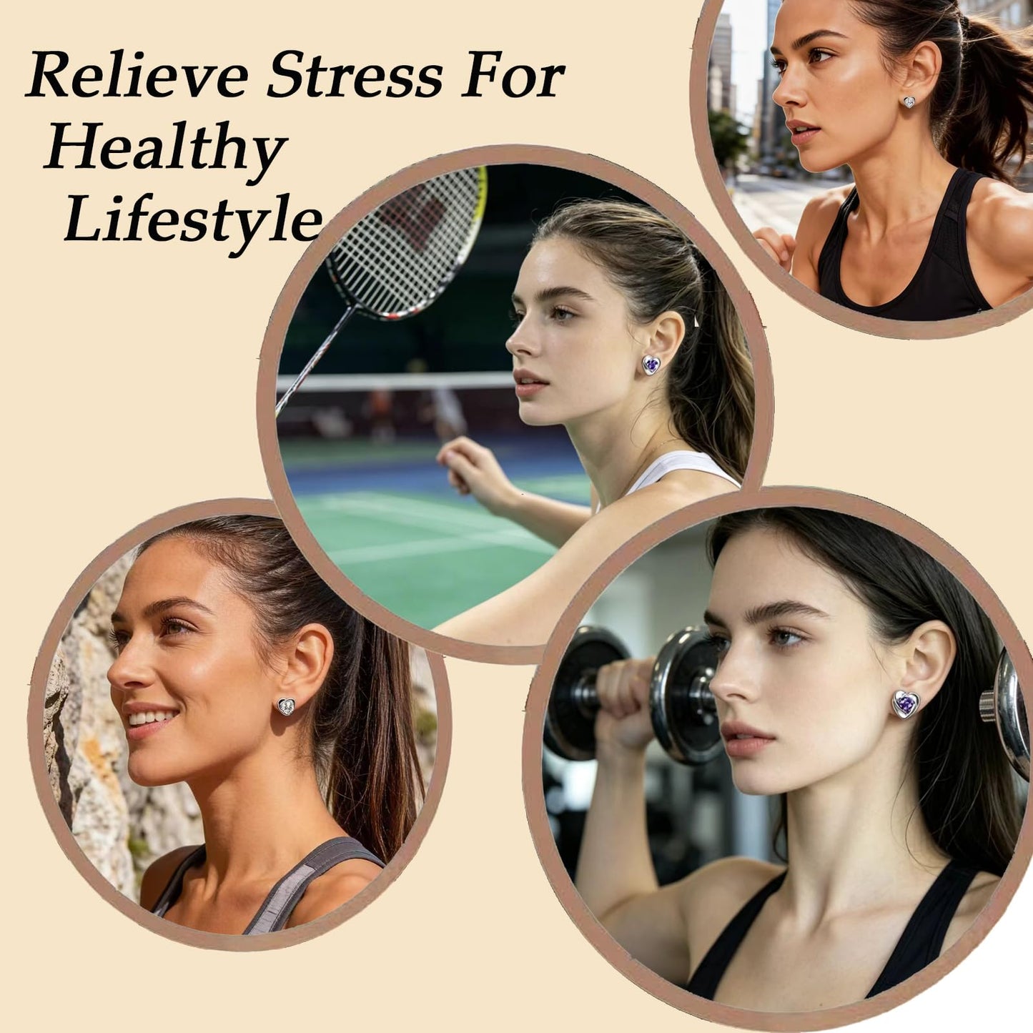 2 Pairs Halolux Lymphvity Germanium Earrings, Halolux Lymphvity Drainage Cubic Zirconia Earrings Lymphati Activity Hoop Earrings for Women Lymphvity Therapy Earring Jewelry (White+White)