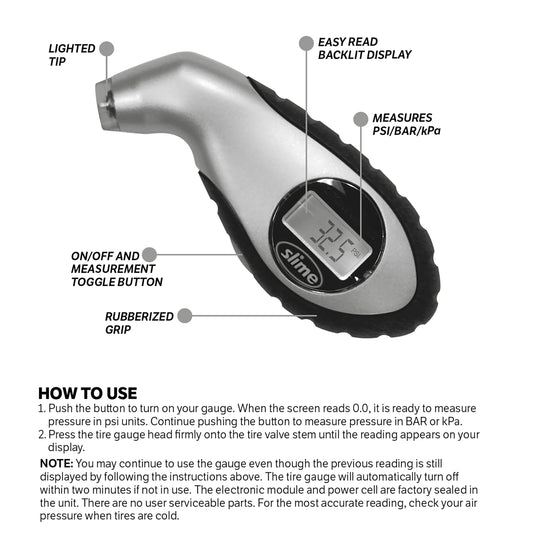 Slime 20017 Automotive Accessories, 5-150 psi