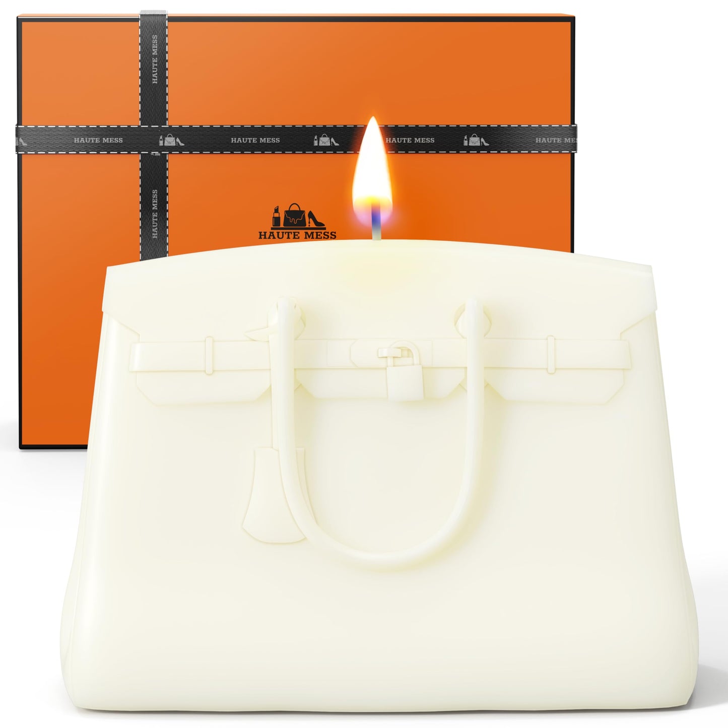 Handbag Candle with GiftBox - Air Wax - Designer-Inspired Luxury Gifts for Women - Elegant Home Decor Gift for Women - Mothers Day Gift - Gifts for Girlfriend - Luxury Candles - Mother's Day Candle