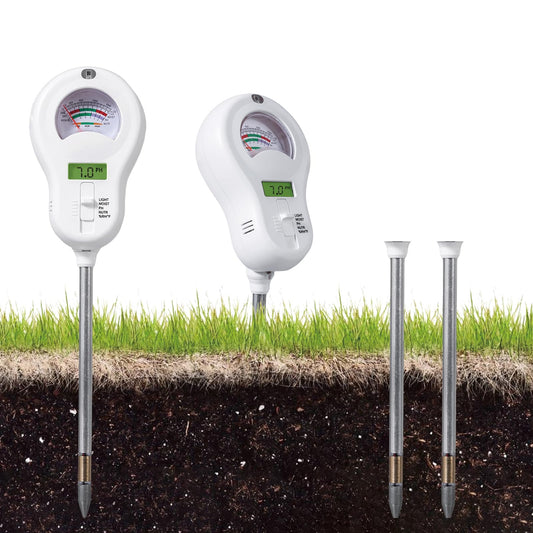 DXOKNQG Soil Moisture Meter, Plant Water Monitor, Hygrometer Sensor for Gardening, Farming, Indoor and Outdoor Plants (Basic Style + Two prode)