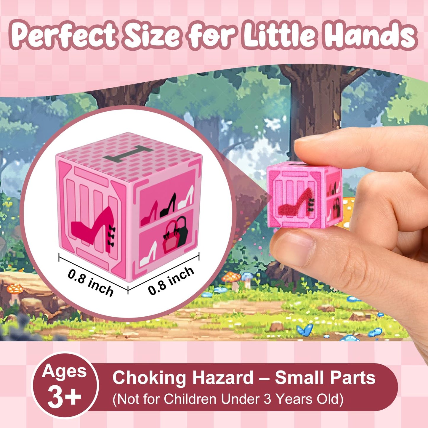 ADAH 216PCS Magnetic Building Blocks for Girls, Pink Princess STEM Toys for Ages 4-8, Creative Educational Building Toys for 3-6 Year Olds, Magic Blocks for Kids