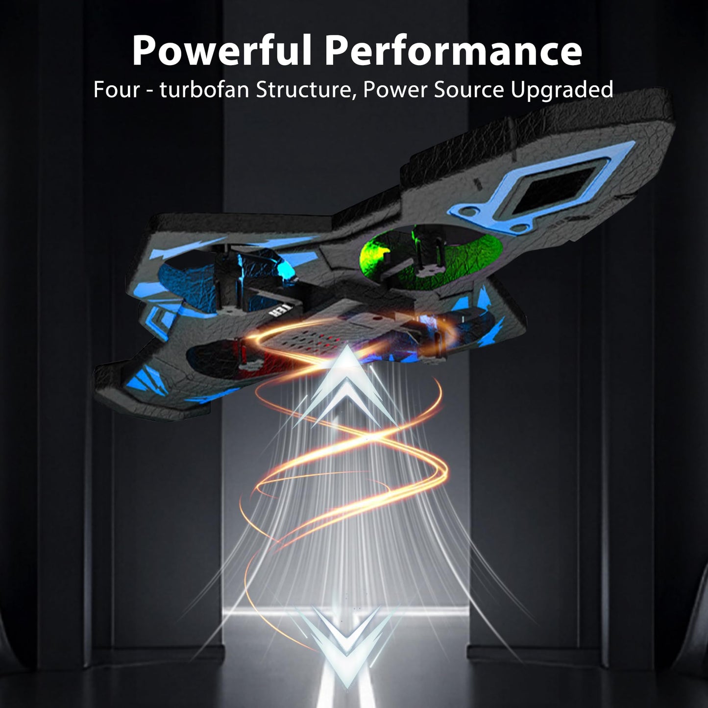 Virellia Flying Sword RC Airplane, Flying Dagger Remote Control Airplane Drone for Kids Adults 8-16, Gesture Control Planes with 360° Flip Fighter Jet Toy, Stunt Roll, Gifts for Kids Boys Girls