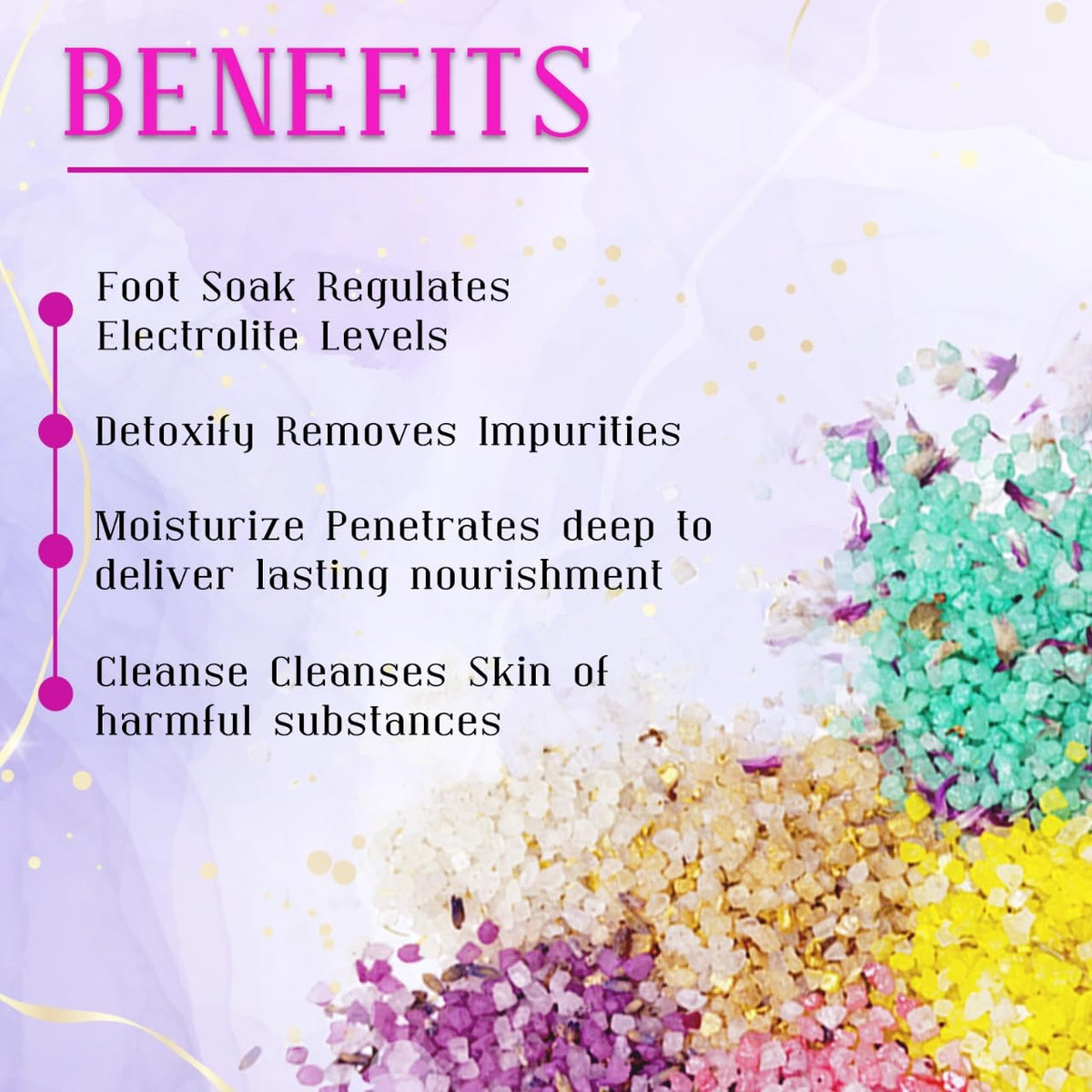 Bath Salts for Women Relaxing, Bath Salts Gift Set, Travel Size with Dead Sea Salt, Essential Oil, Dried Flower, Minerals, Mothers Day Birthday Gift, Spa Bath & Foot Soak, individual packets, 8 Scents