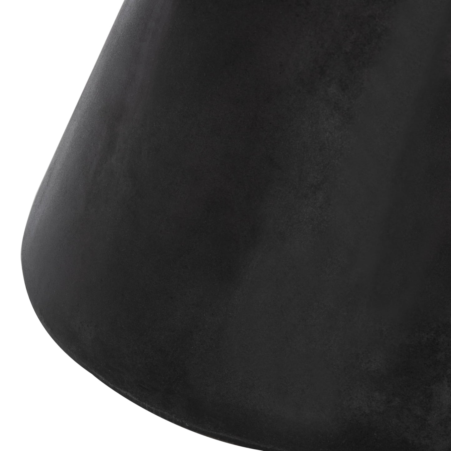 Safavieh Outdoor Athena Black Modern Concrete Round Accent Table