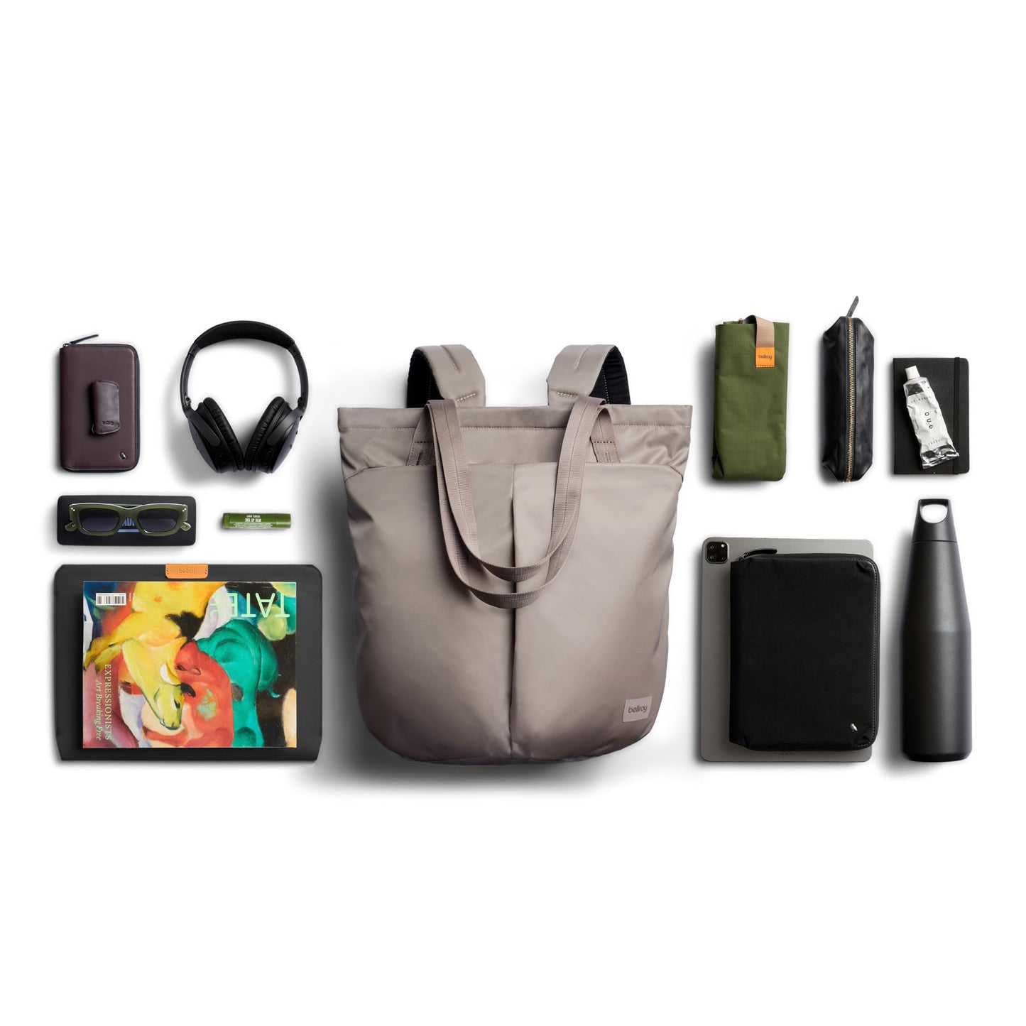 Bellroy Laneway Totepack (18 liter stylish tote bag and backpack in one, for gym, travel or everyday carry) - Fawn