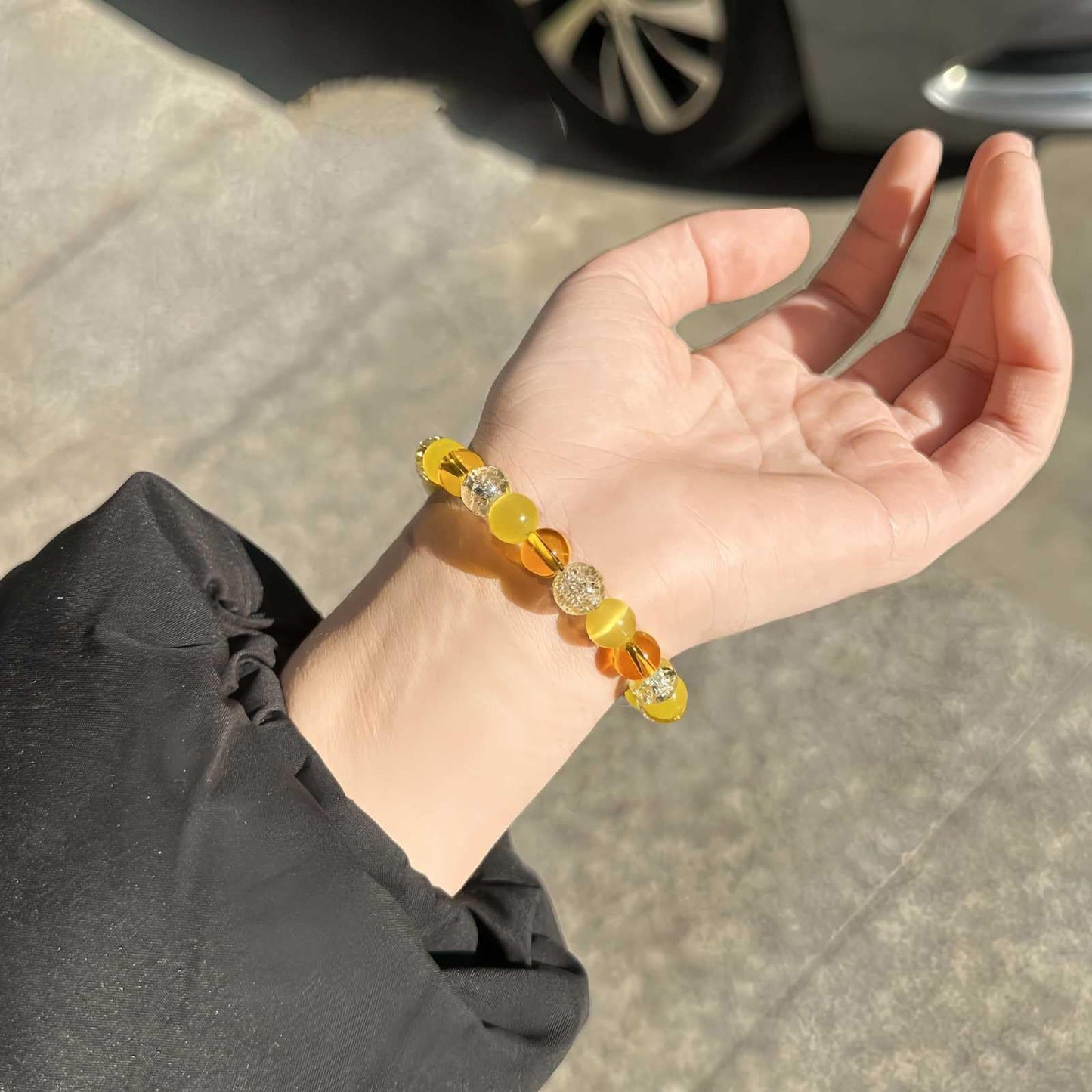 Long tiantian 3 PCS Money Bracelets Wealth Attraction for Women Green Jade Bracelet Feng Shui Bracelets Crystal Protection Jewelry Spiritual Gifts