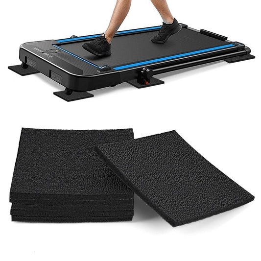 6 Pack Treadmill Mat Pads, Exercise Equipment Mat for Floor Protection, High Density Anti Vibration Pad for Treadmill, Walking Pad, Exercise Bike, Washing Machine and Floor Protection