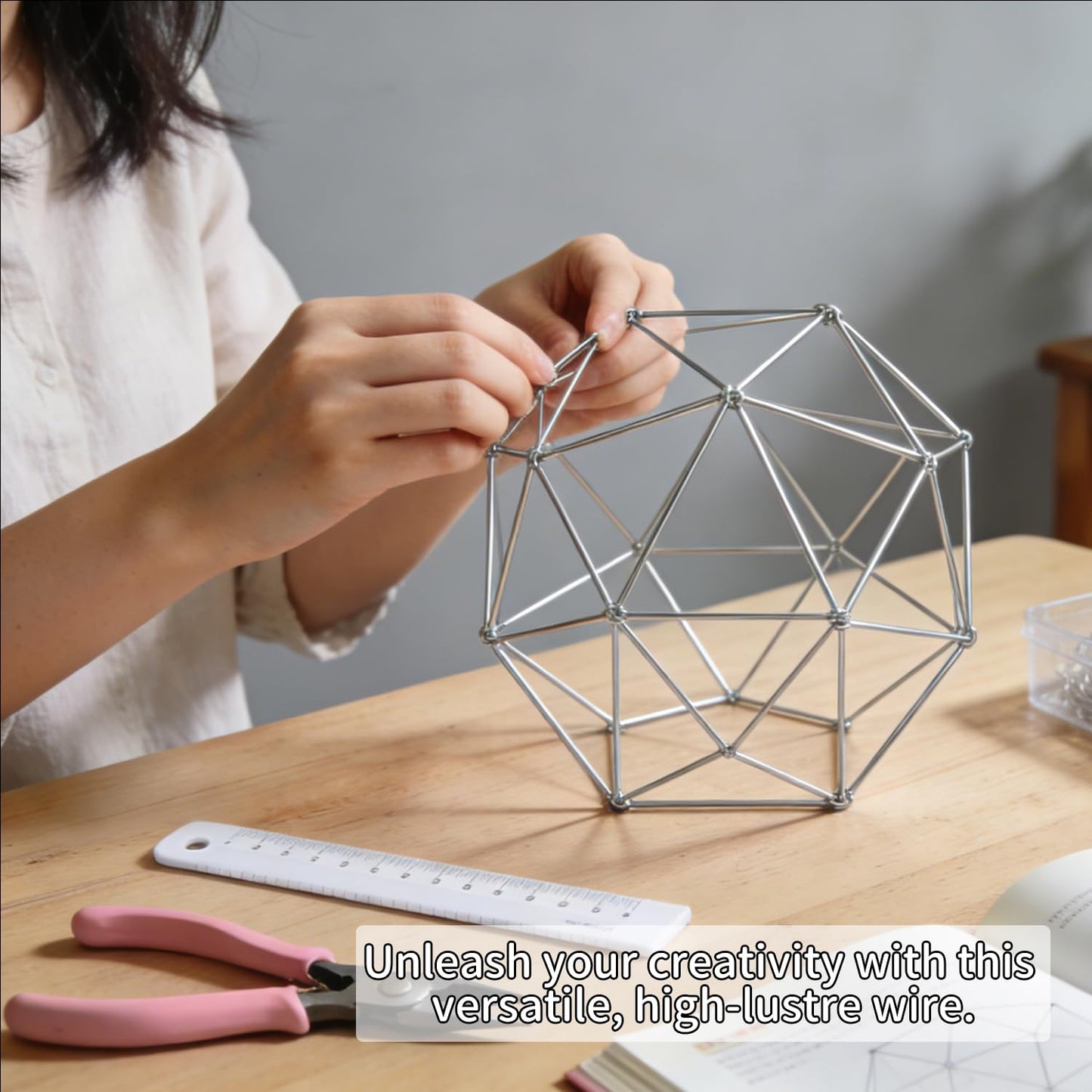 9 Gauge Aluminum Craft Wire, 100 Feet 3mm Bendable Metal Wire for Jewelry Making, Sculpting and Floral Design, Soft Armature Wire for DIY Crafts (Aqua Blue)