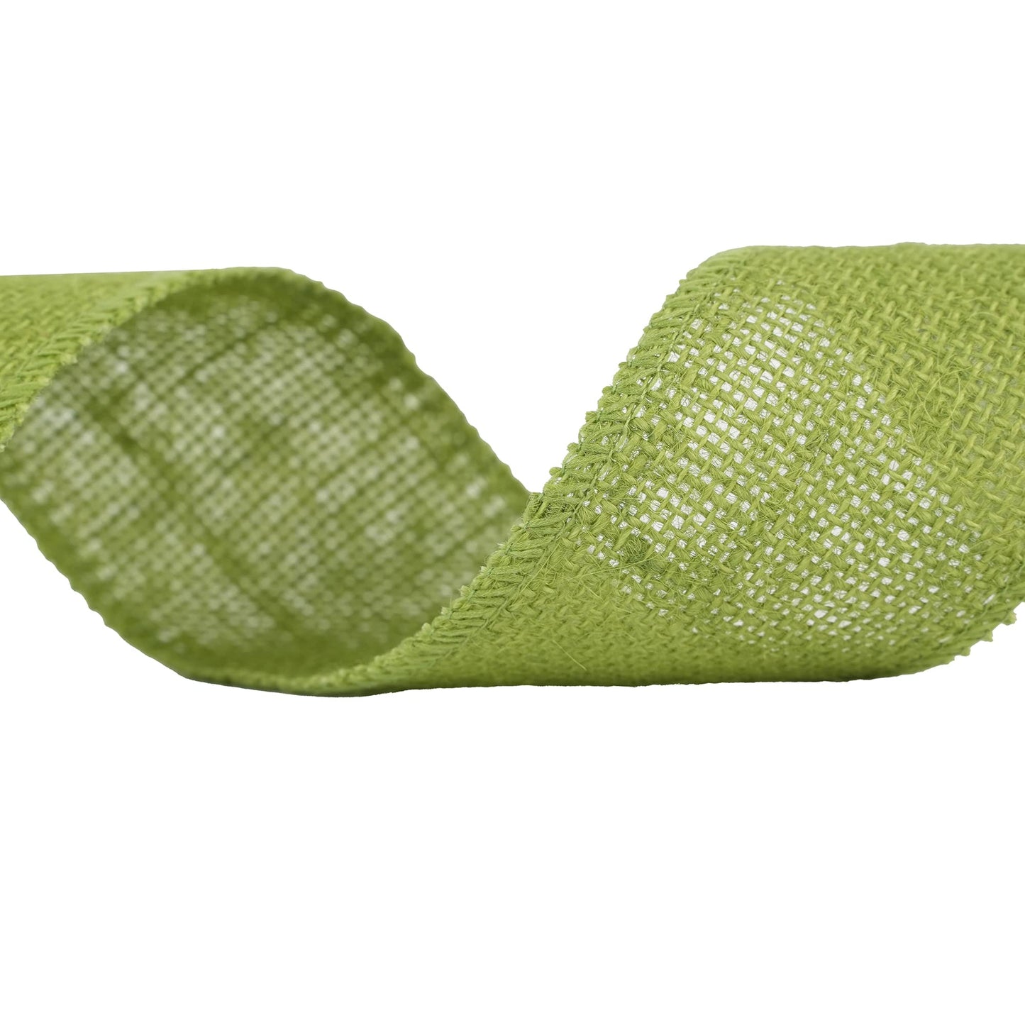 MEEDEE Sage Green Burlap Ribbon 2.5 inch Natural Jute Burlap Ribbon Sage Ribbon Burlap Roll Jute Ribbon Craft Ribbon Fabric Ribbon for Rustic Party Wedding Decorating Wreath Bows Making (10 Yards)